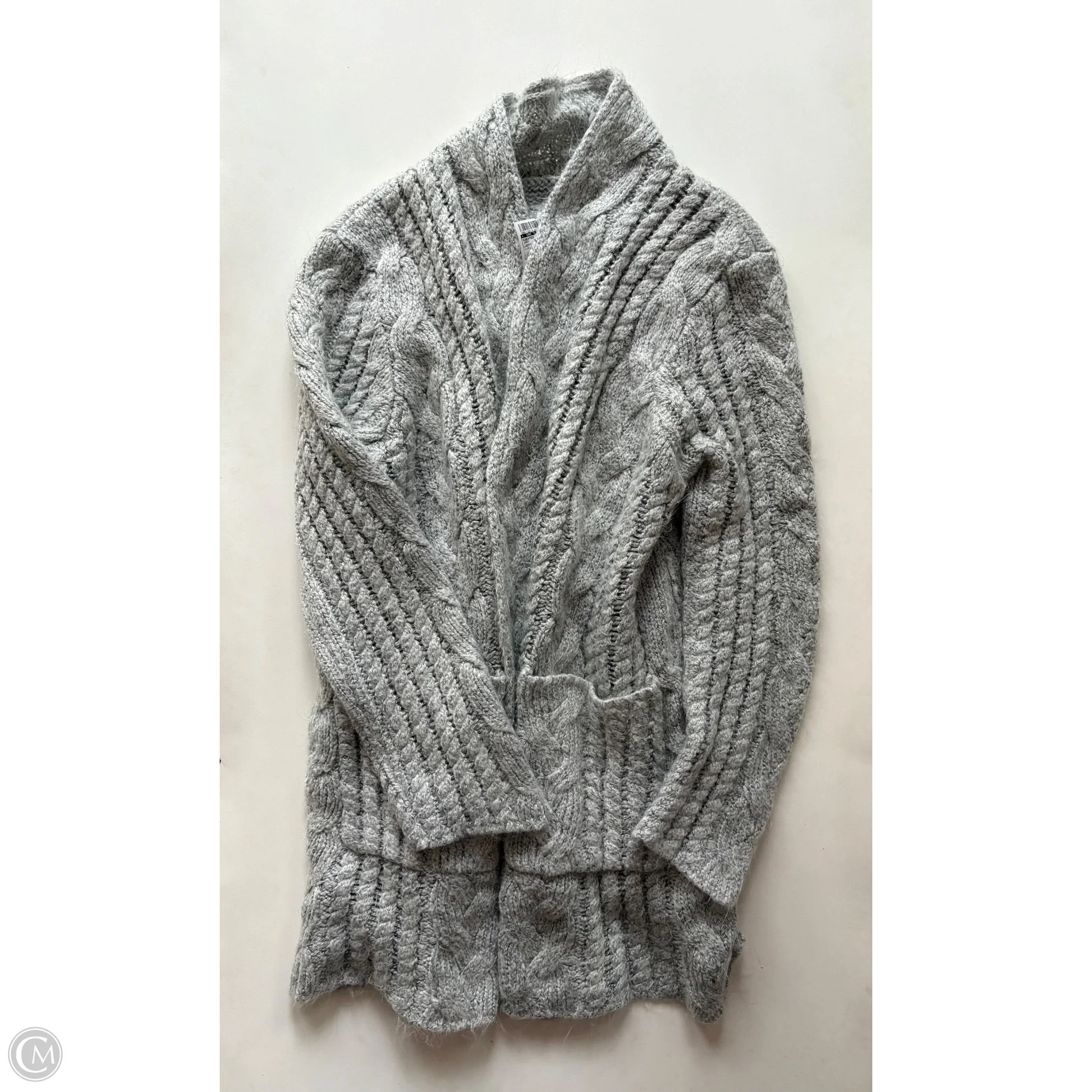 Sweater Cardigan By Lemon In Grey, Size: M - Image 1