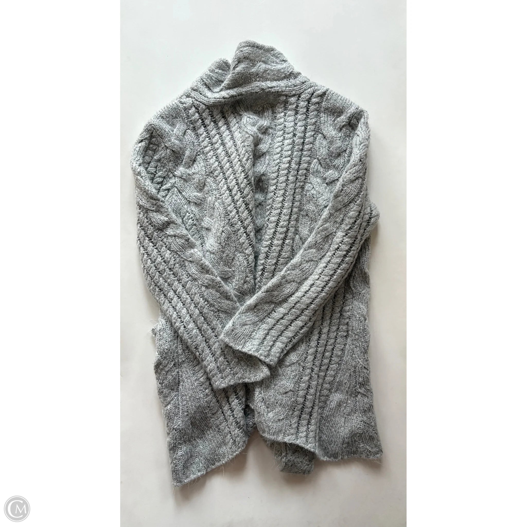 Sweater Cardigan By Lemon In Grey, Size: M - Image 2
