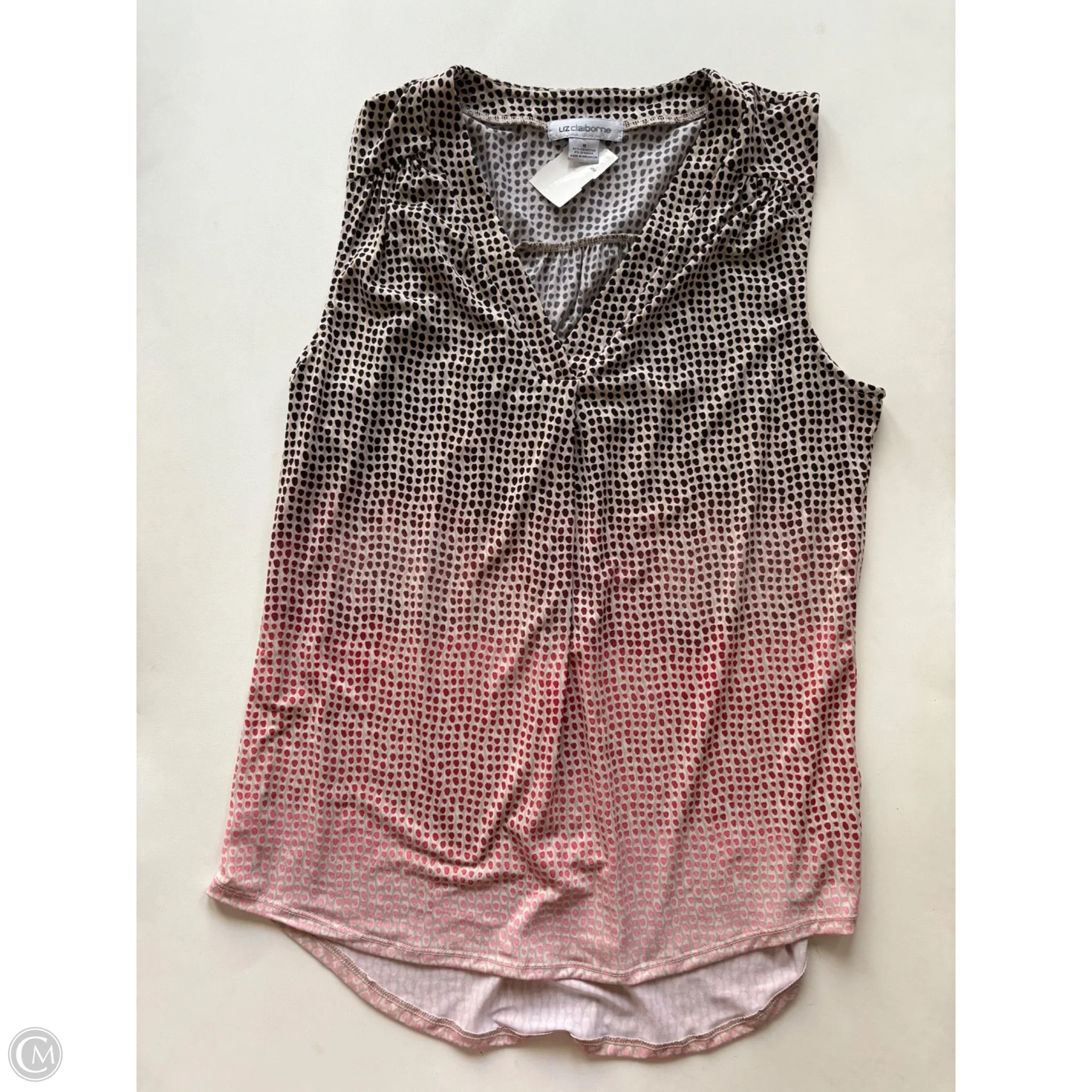 Blouse Sleeveless By Liz Claiborne In Multi-colored, Size: M - Image 1