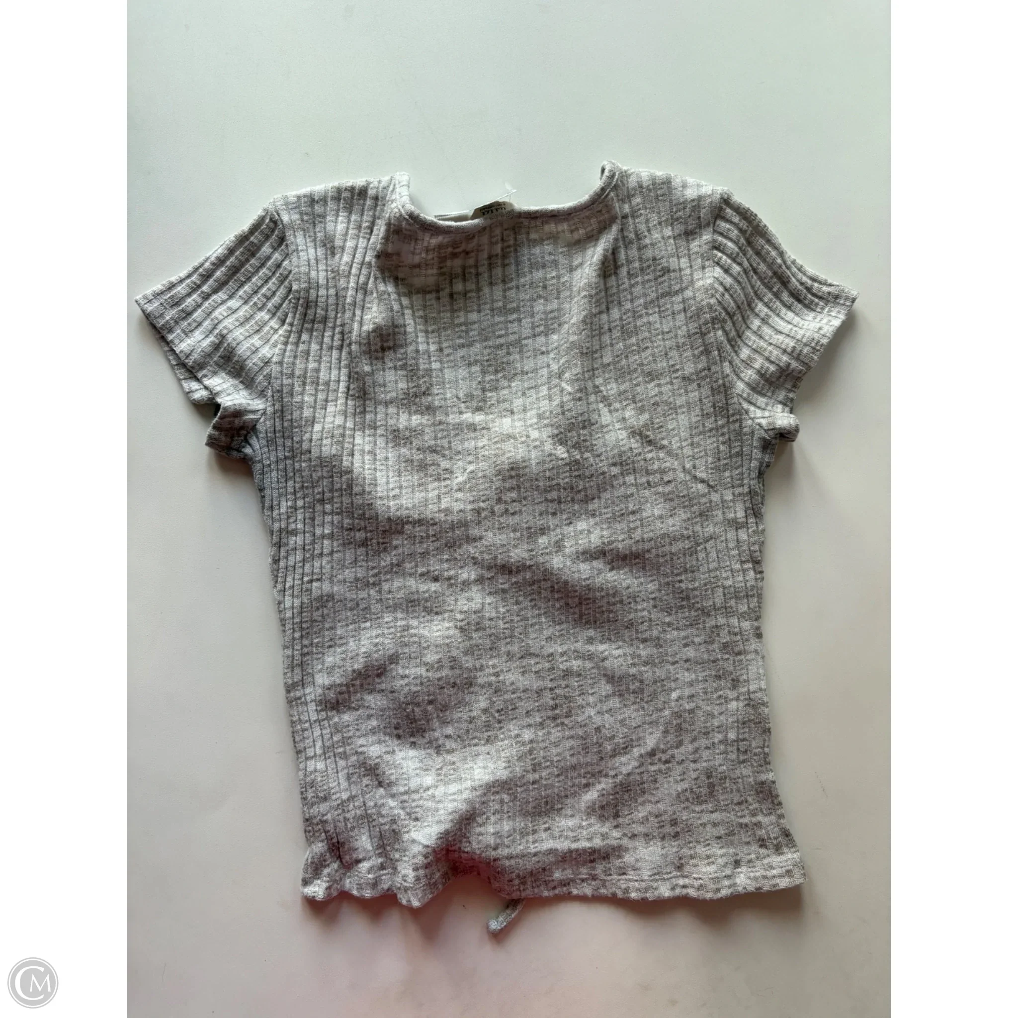 Top Short Sleeve By Ana In Grey, Size: M - Image 2