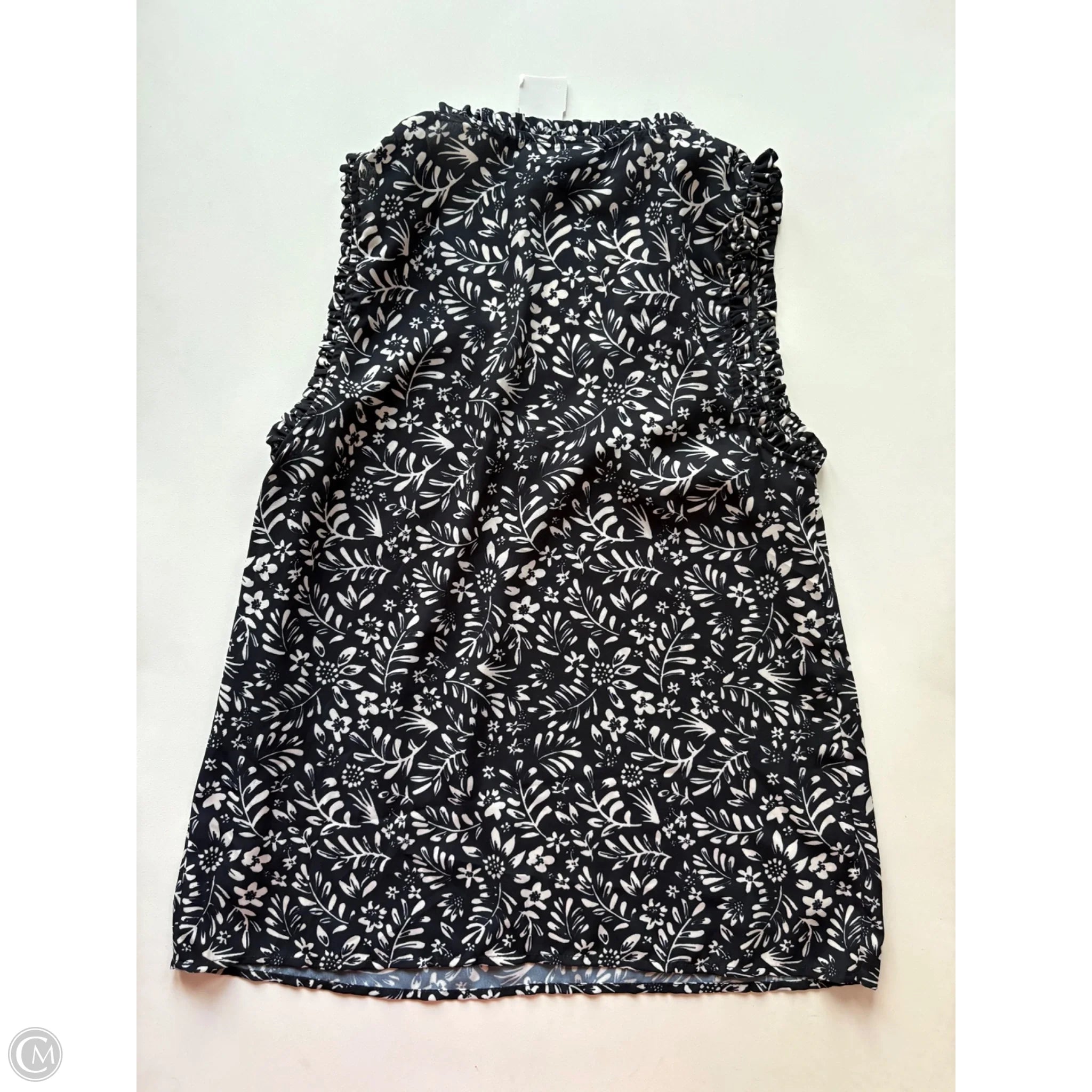 Blouse Short Sleeve By Modcloth In Black, Size: S - Image 2