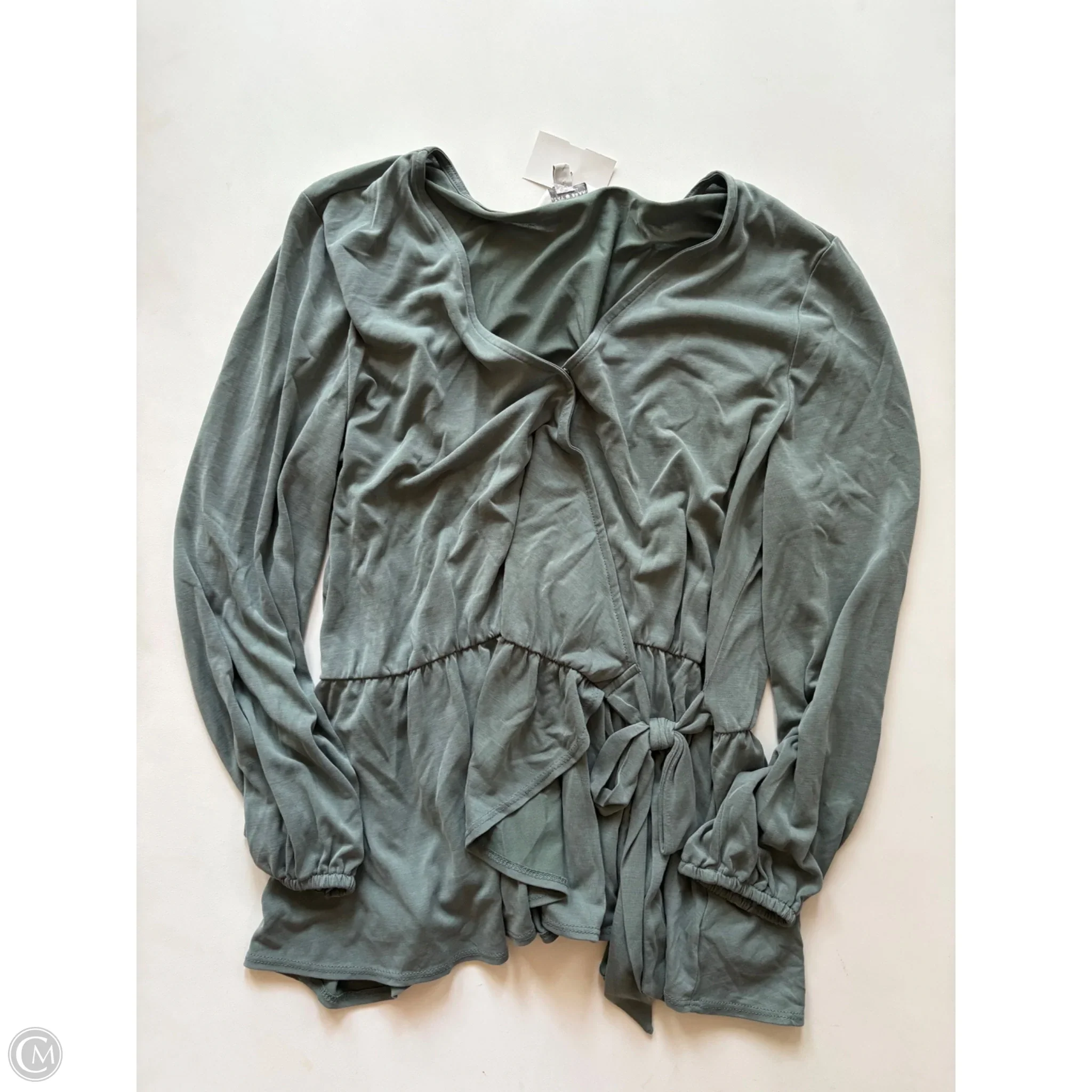 Blouse Long Sleeve By Lucky Brand In Green, Size: M - Image 1