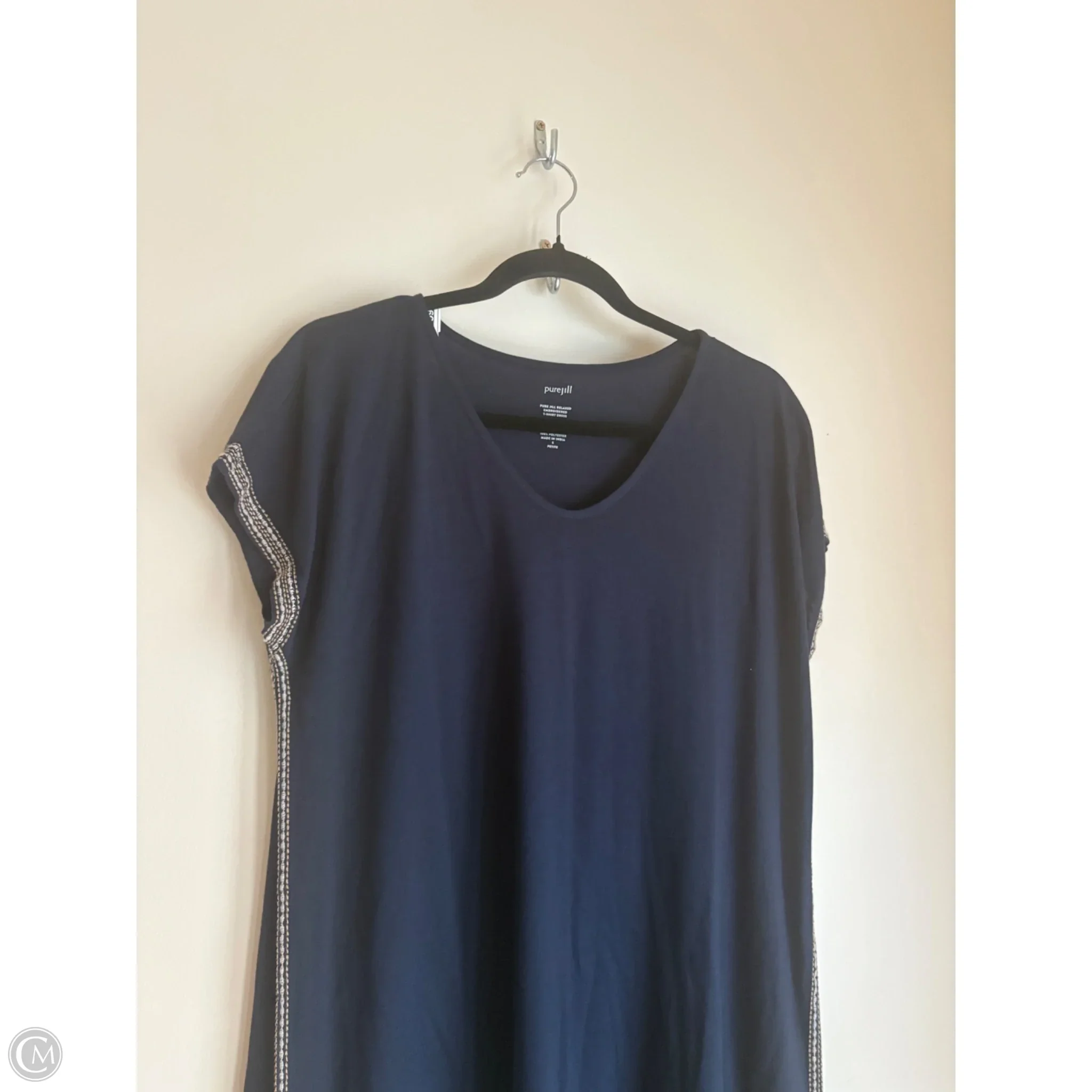 Dress Casual Midi By Pure Jill In Navy, Size: Sp - Image 3