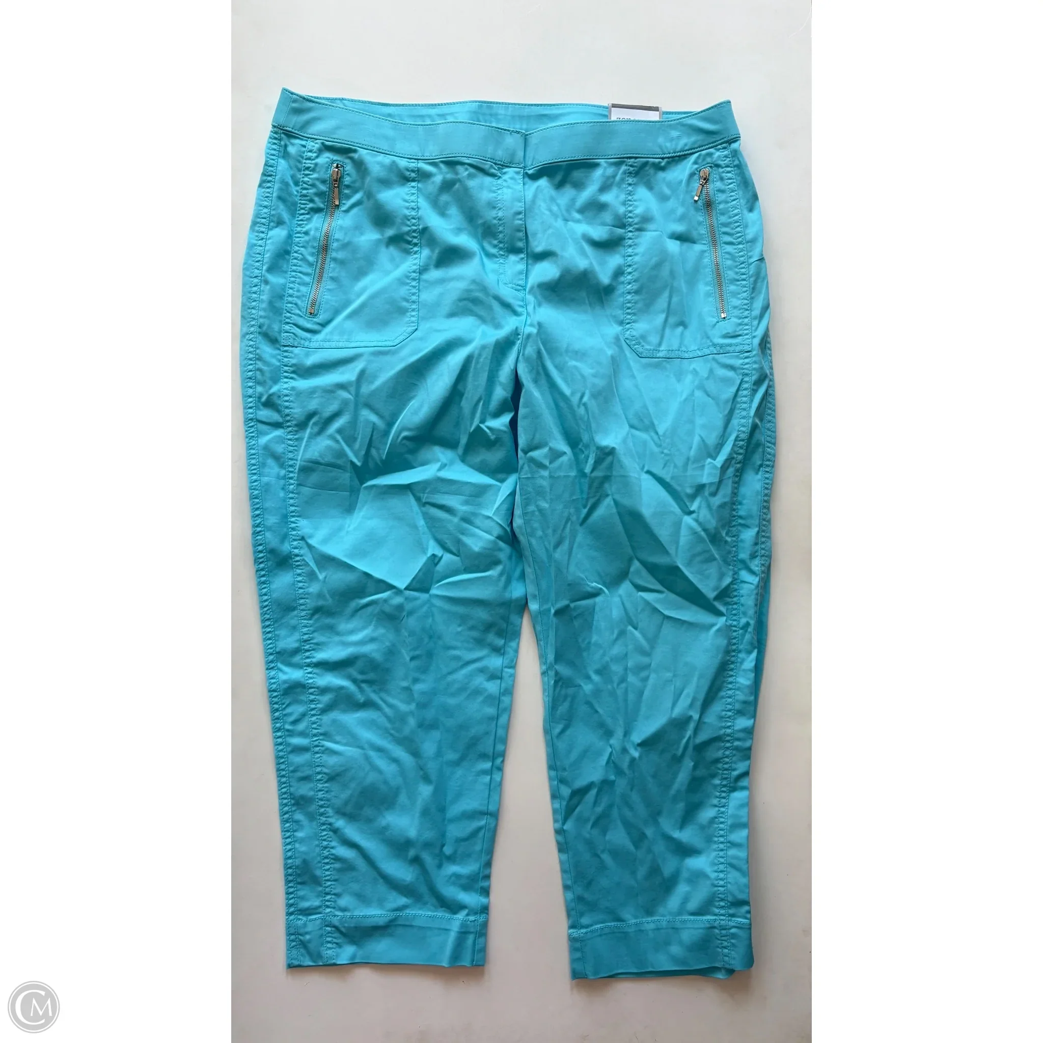 Pants Cropped By Chicos In Blue, Size: L - Image 1