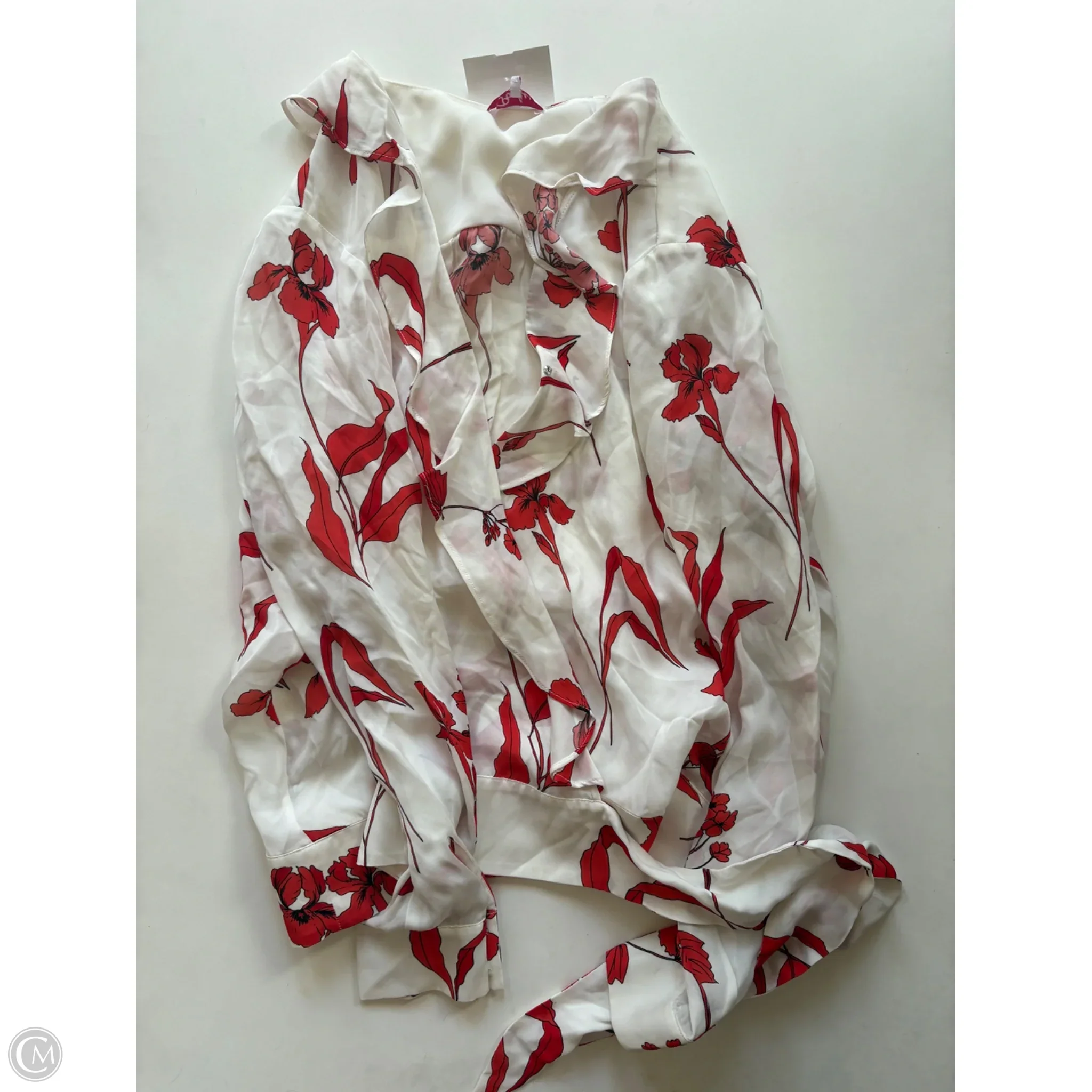 Blouse Long Sleeve By Parker In Floral Print, Size: M - Image 1