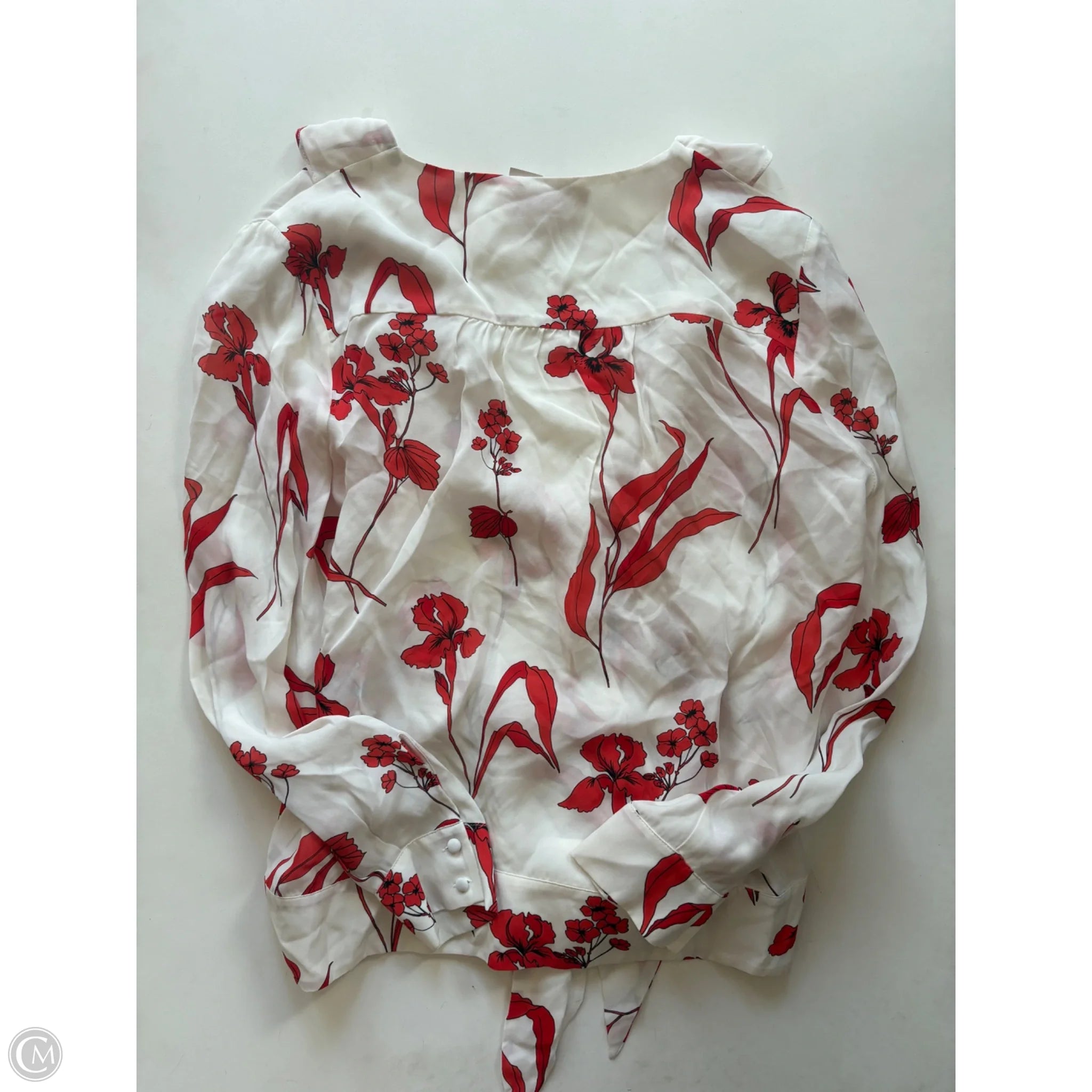 Blouse Long Sleeve By Parker In Floral Print, Size: M - Image 2