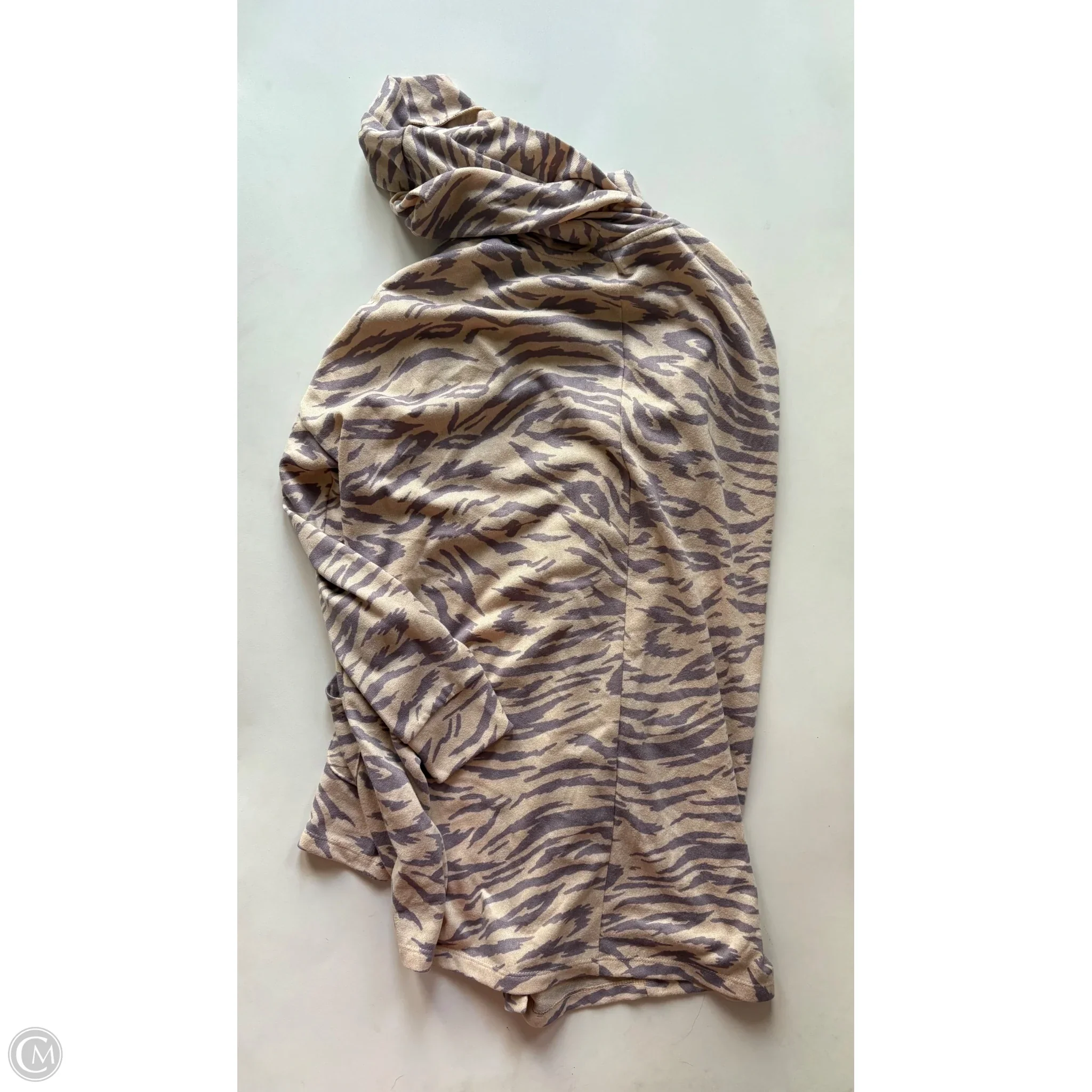 Sweater Cardigan By Cozy In Animal Print, Size: M - Image 2