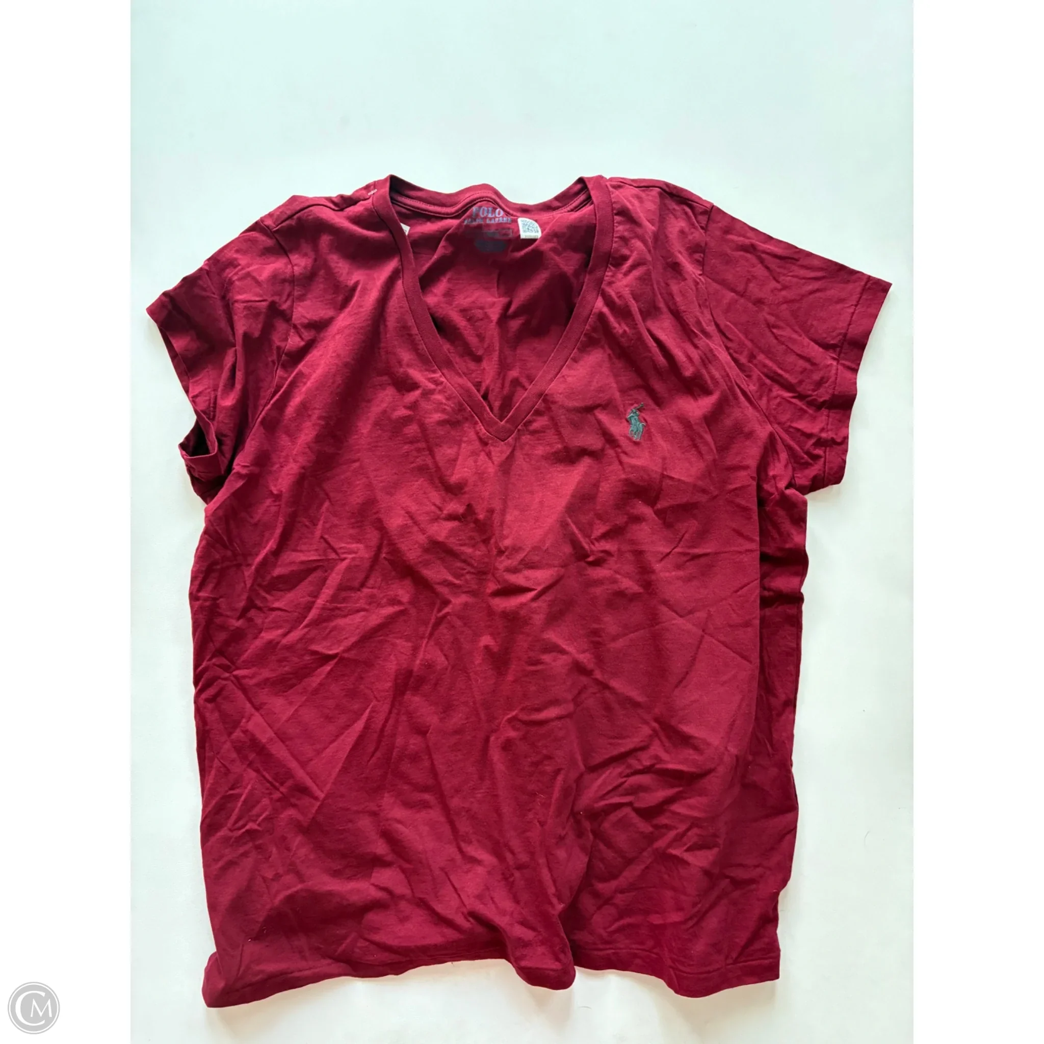 Top Short Sleeve By Polo Ralph Lauren In Red, Size: L - Image 1