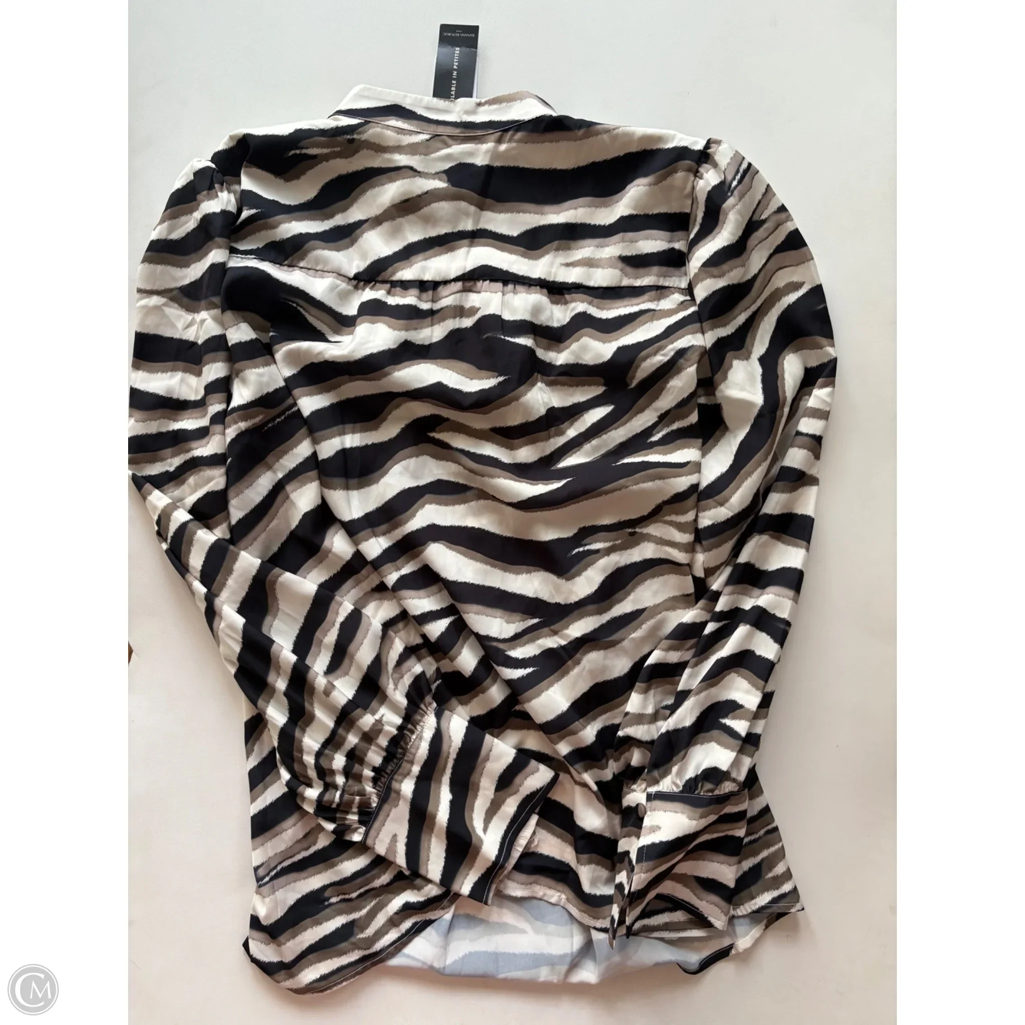 Blouse Long Sleeve By Banana Republic In Animal Print, Size: 2x - Image 2