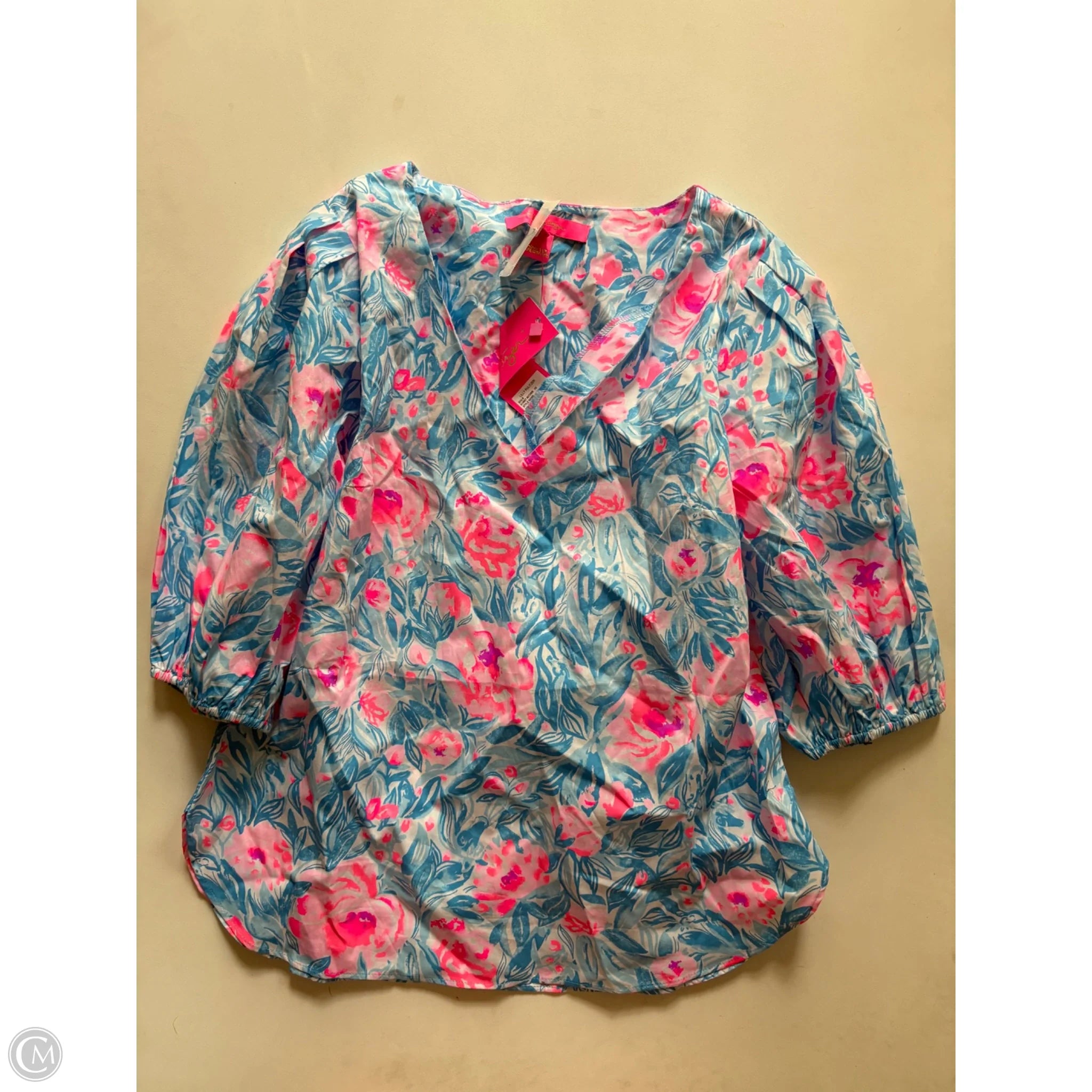 Top Long Sleeve Designer By Lilly Pulitzer In Floral Print, Size: Xs - Image 1
