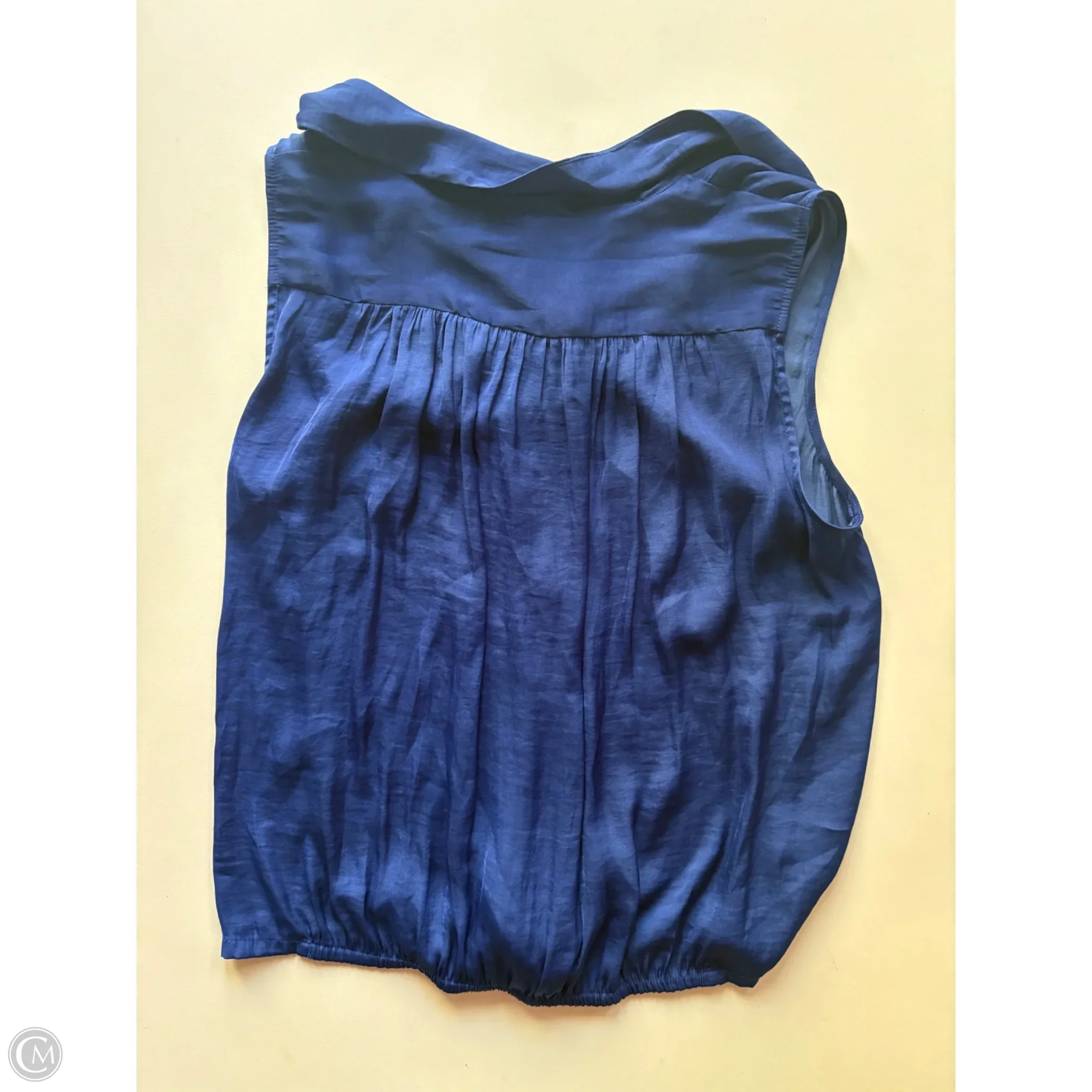 Blouse Sleeveless By Vince Camuto In Blue, Size: M - Image 2