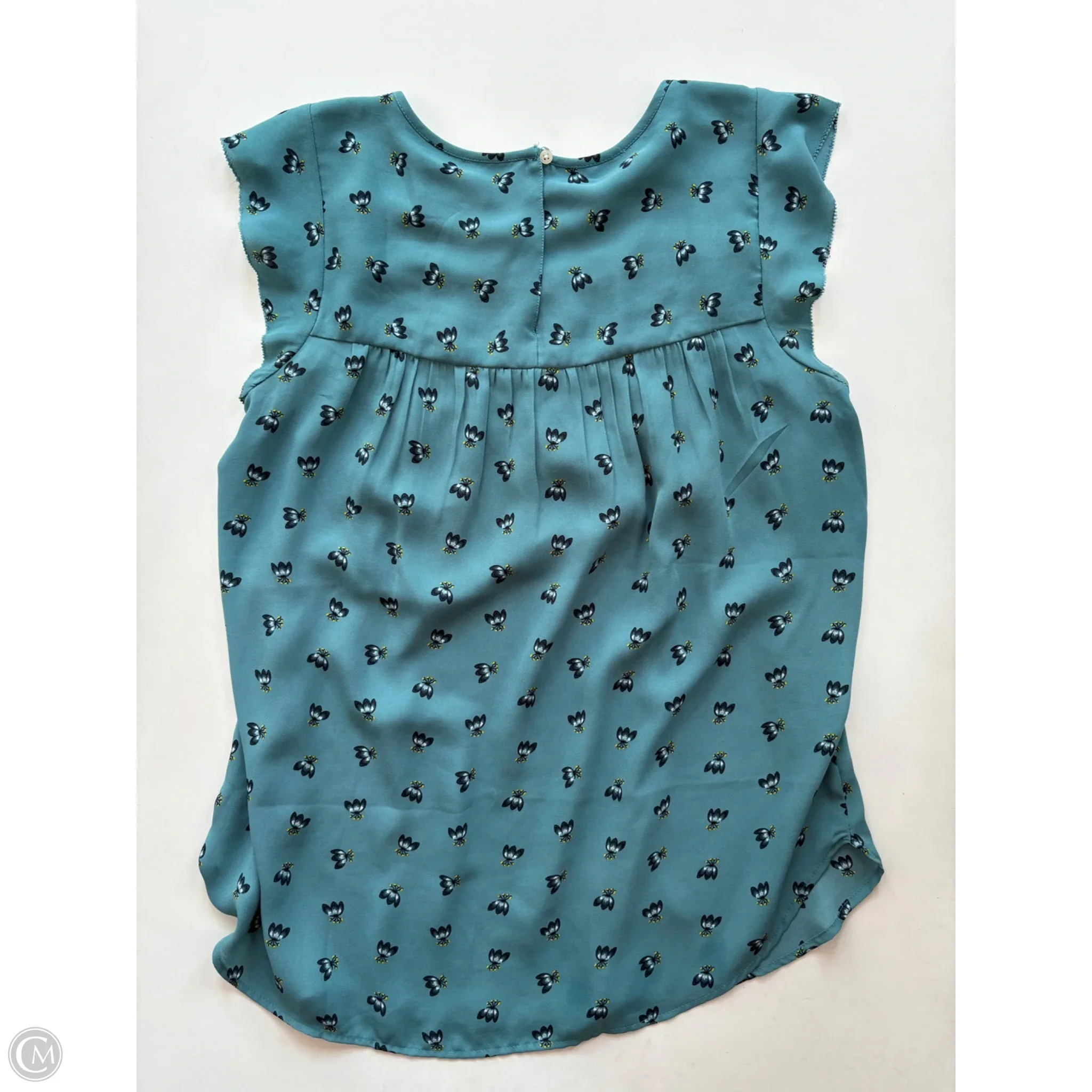 Blouse Short Sleeve By Loft In Floral Print, Size: S - Image 2
