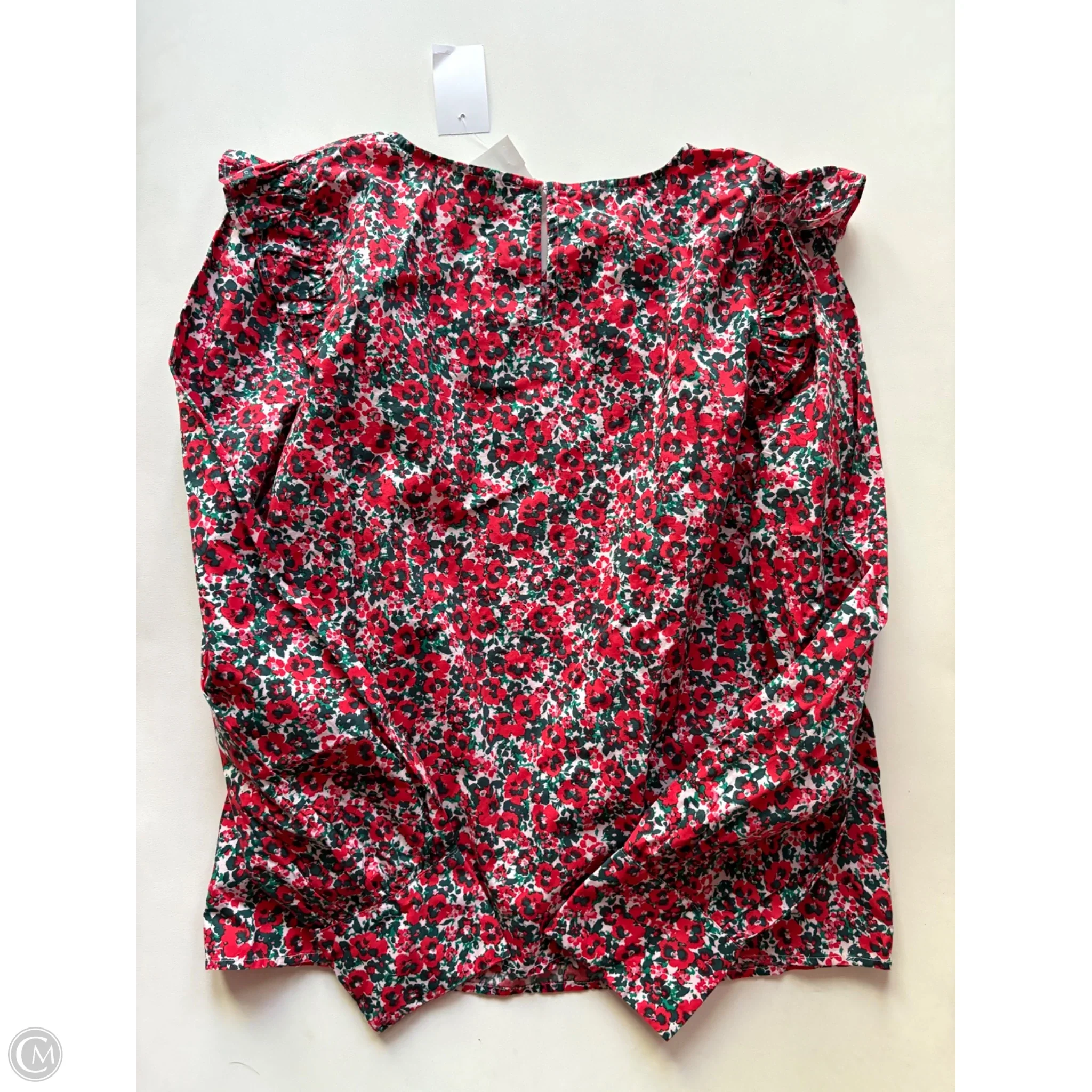 Top Long Sleeve By J. Crew In Floral Print, Size: L - Image 2
