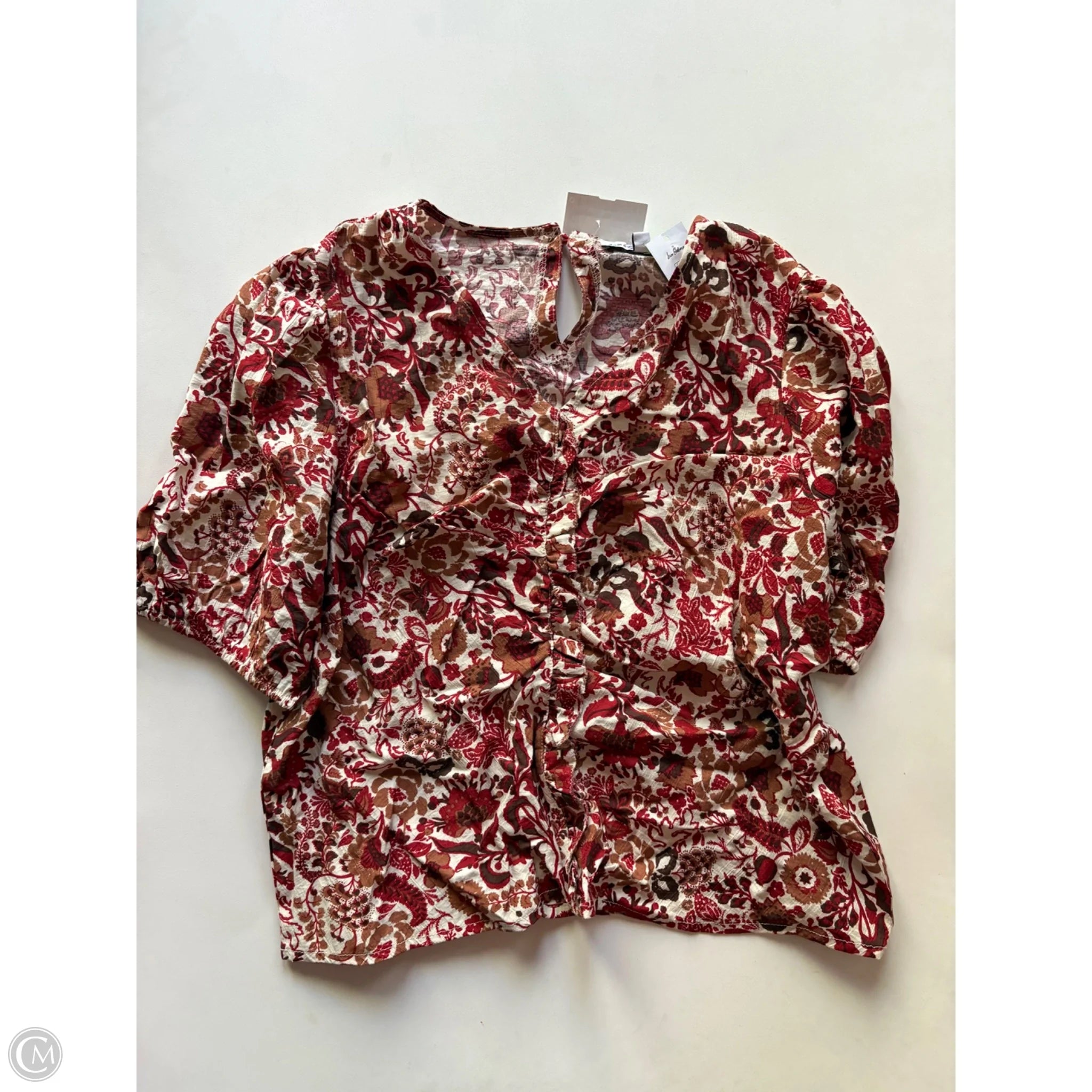 Top Short Sleeve By Sam Edelman In Floral Print, Size: M - Image 1
