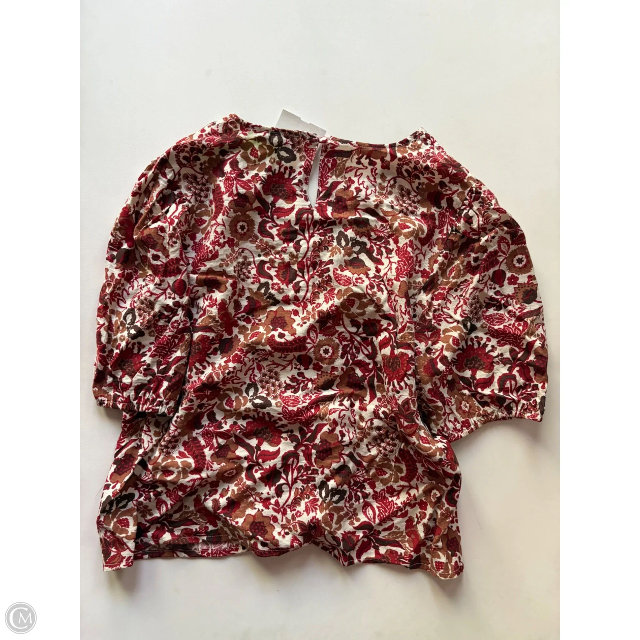 Top Short Sleeve By Sam Edelman In Floral Print, Size: M - Image 2