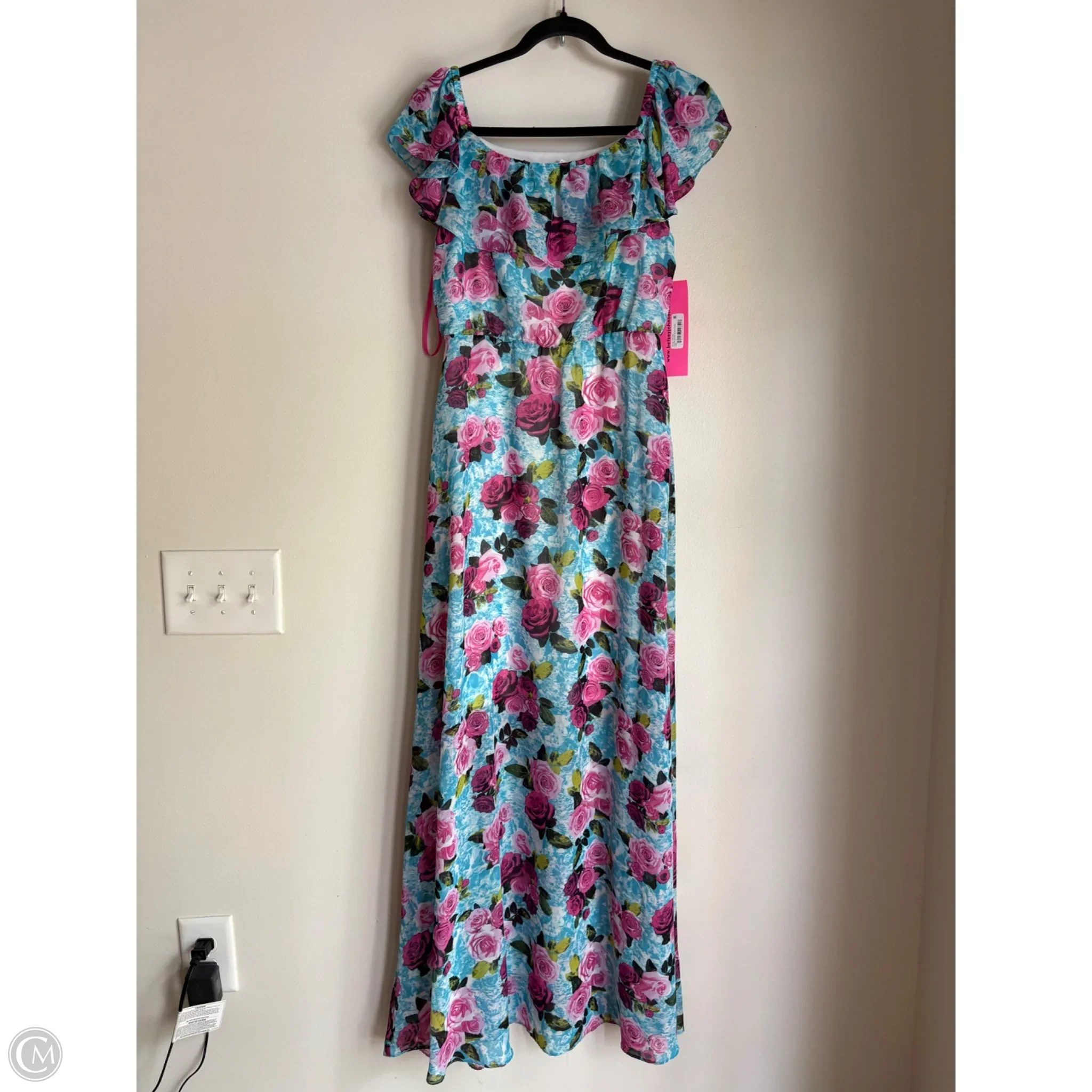 Dress Party Long By Betsey Johnson In Floral Print, Size: S - Image 1