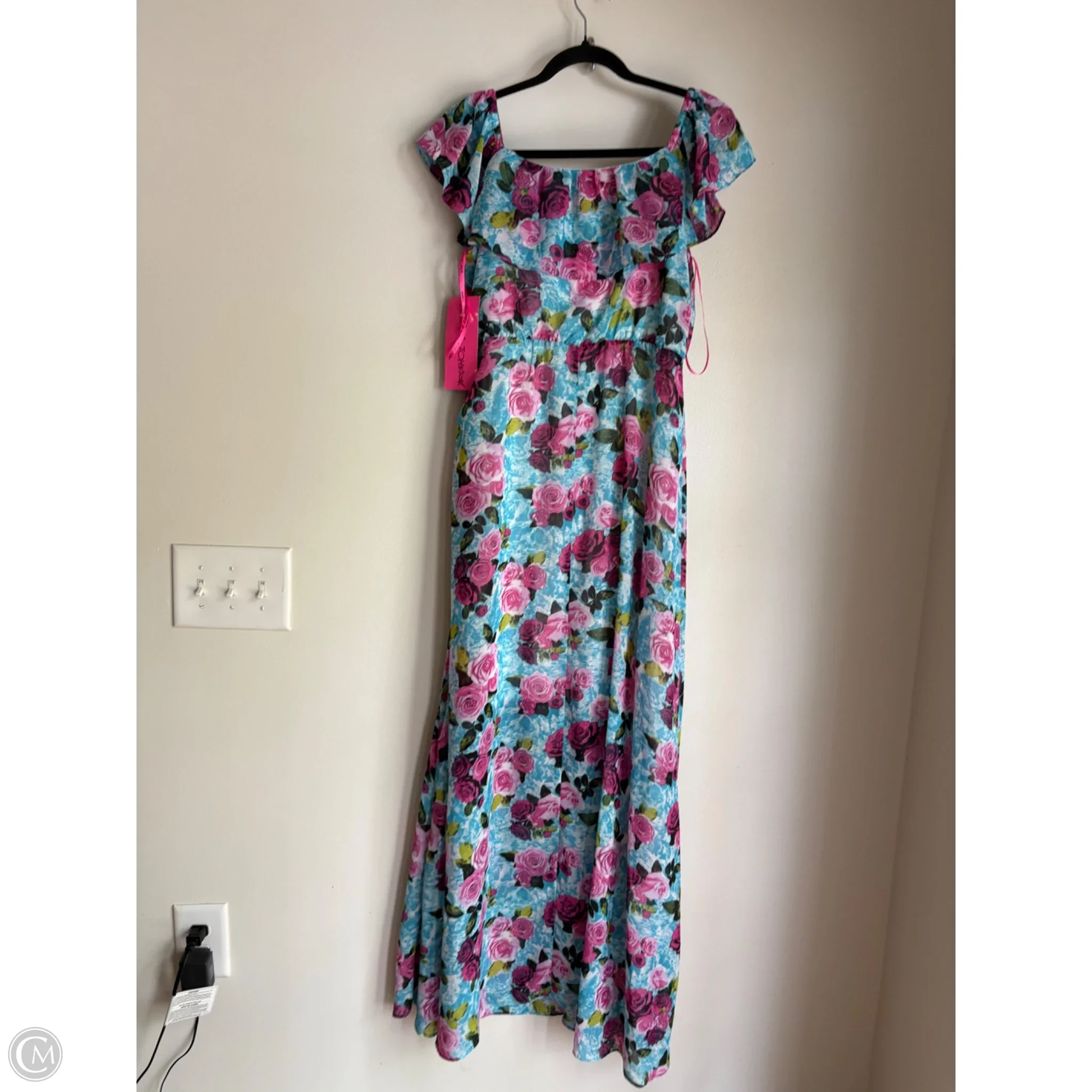 Dress Party Long By Betsey Johnson In Floral Print, Size: S - Image 2