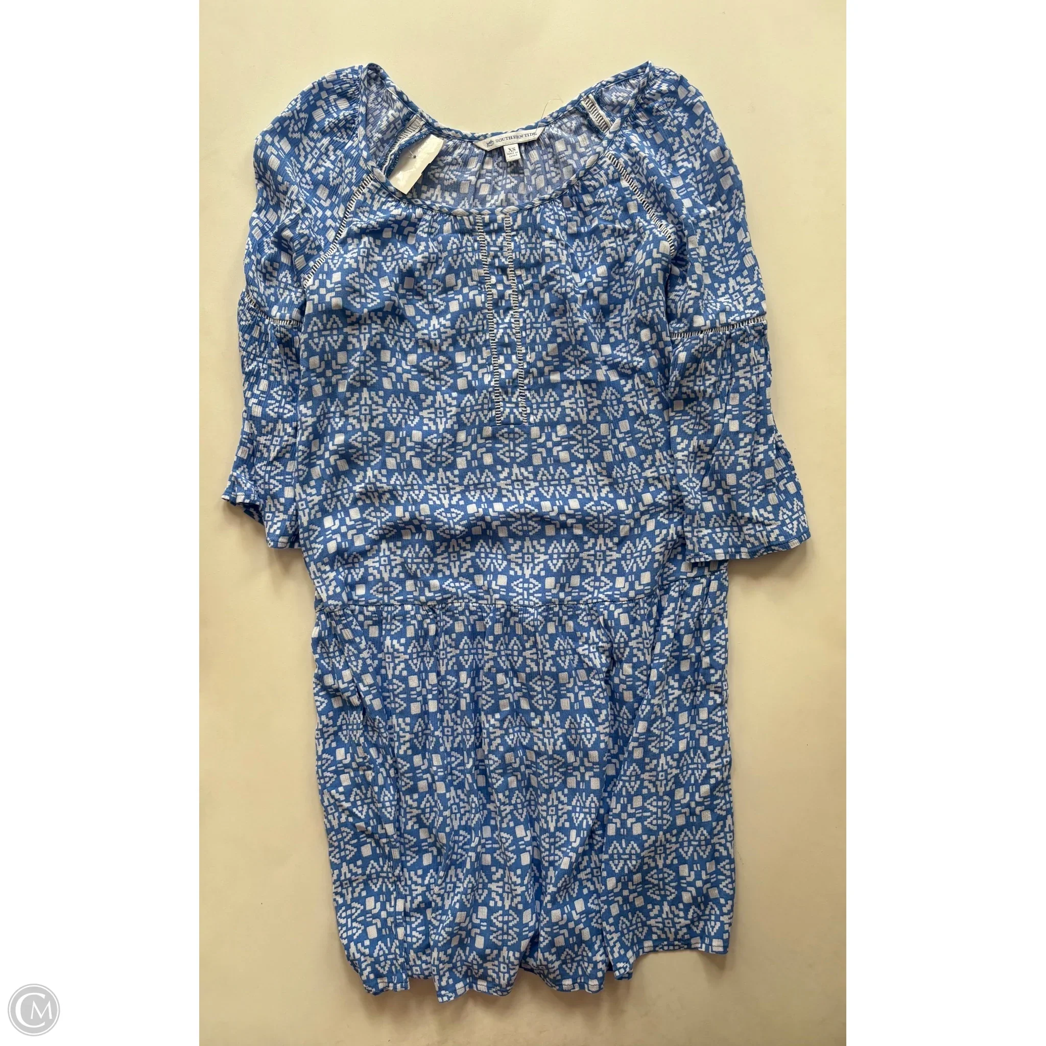 Dress Casual Midi By Southern Tide In Blue, Size: Xs - Image 1
