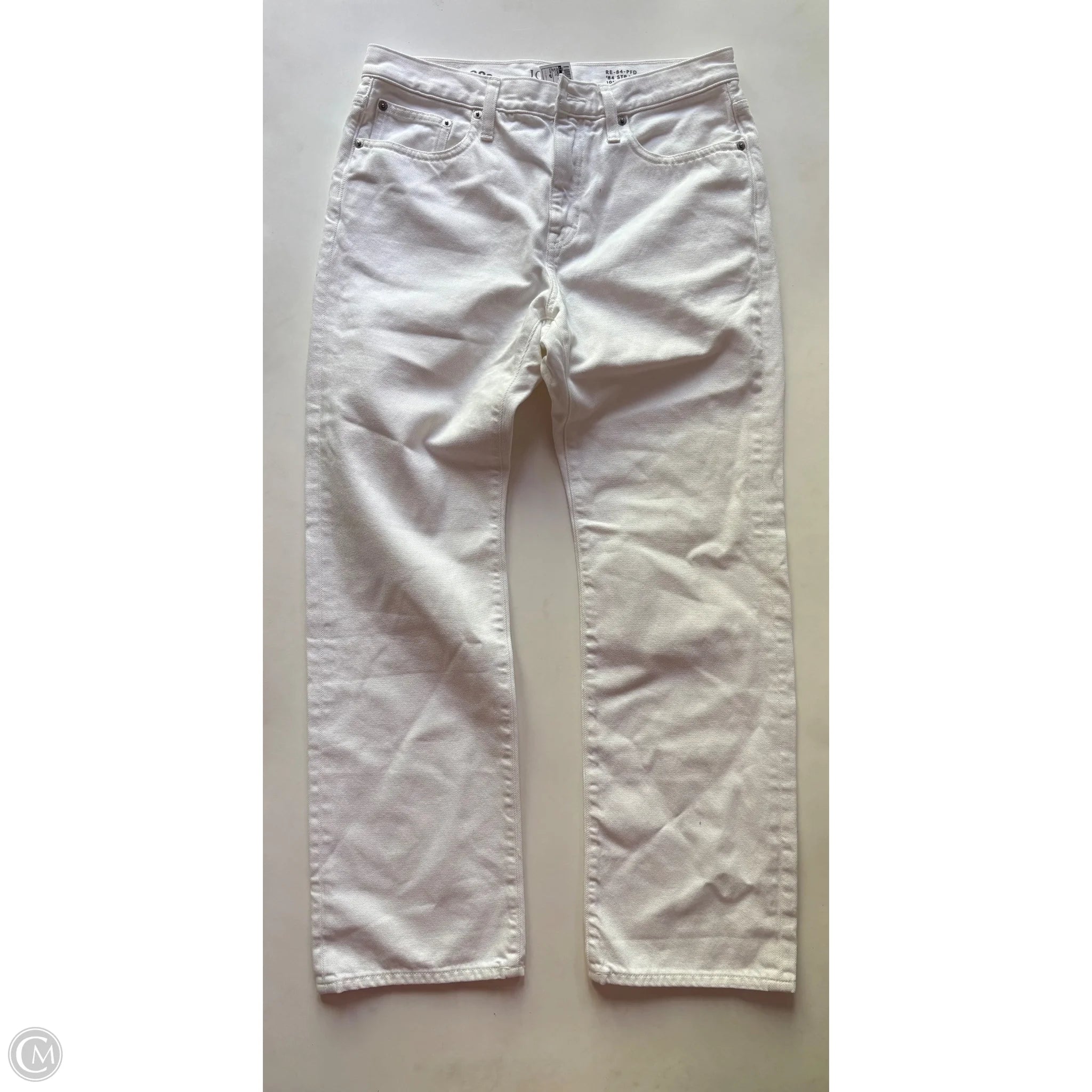 Jeans Straight By J. Crew In White, Size: 6p - Image 1