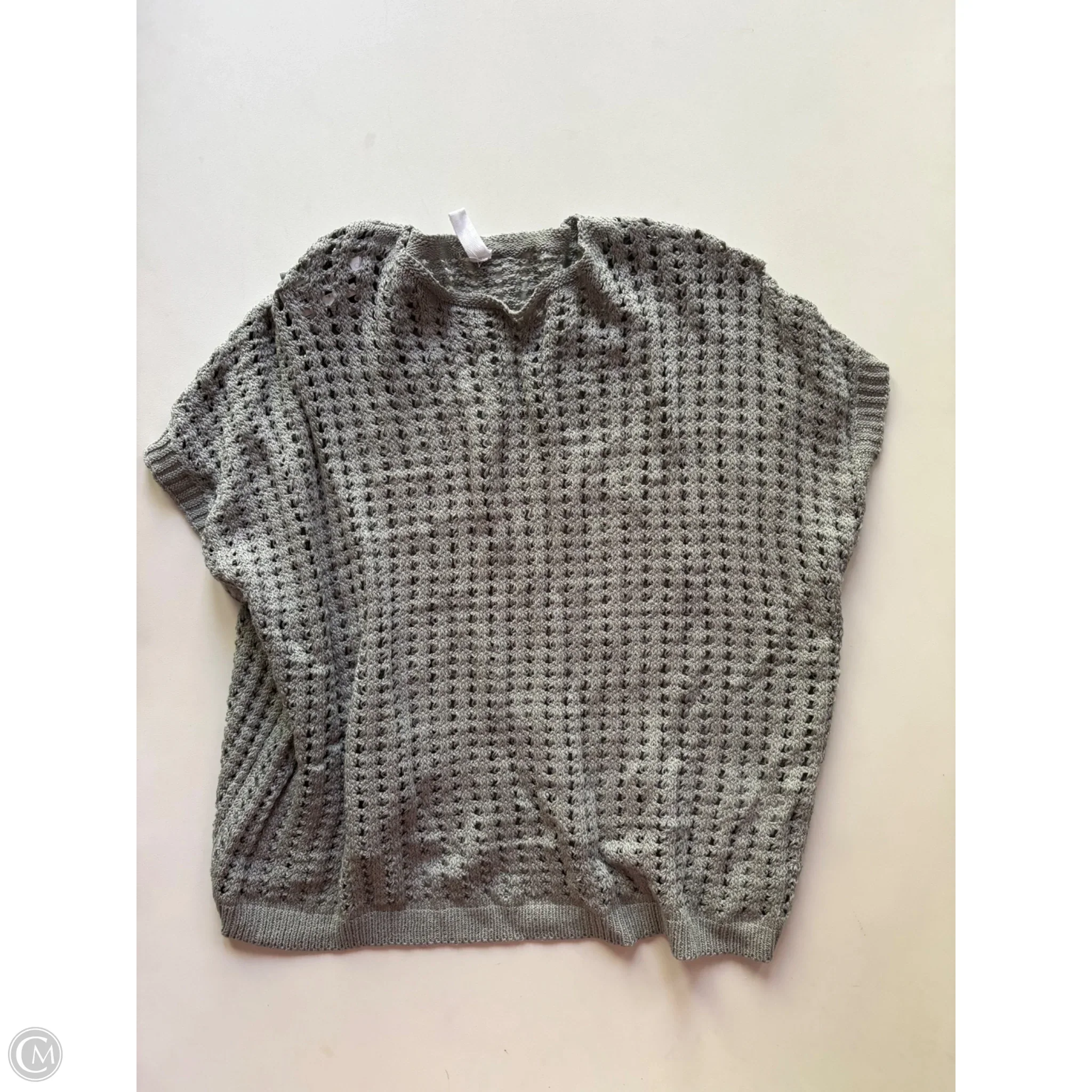 Sweater Short Sleeve By Wishlist In Grey, Size: M - Image 1