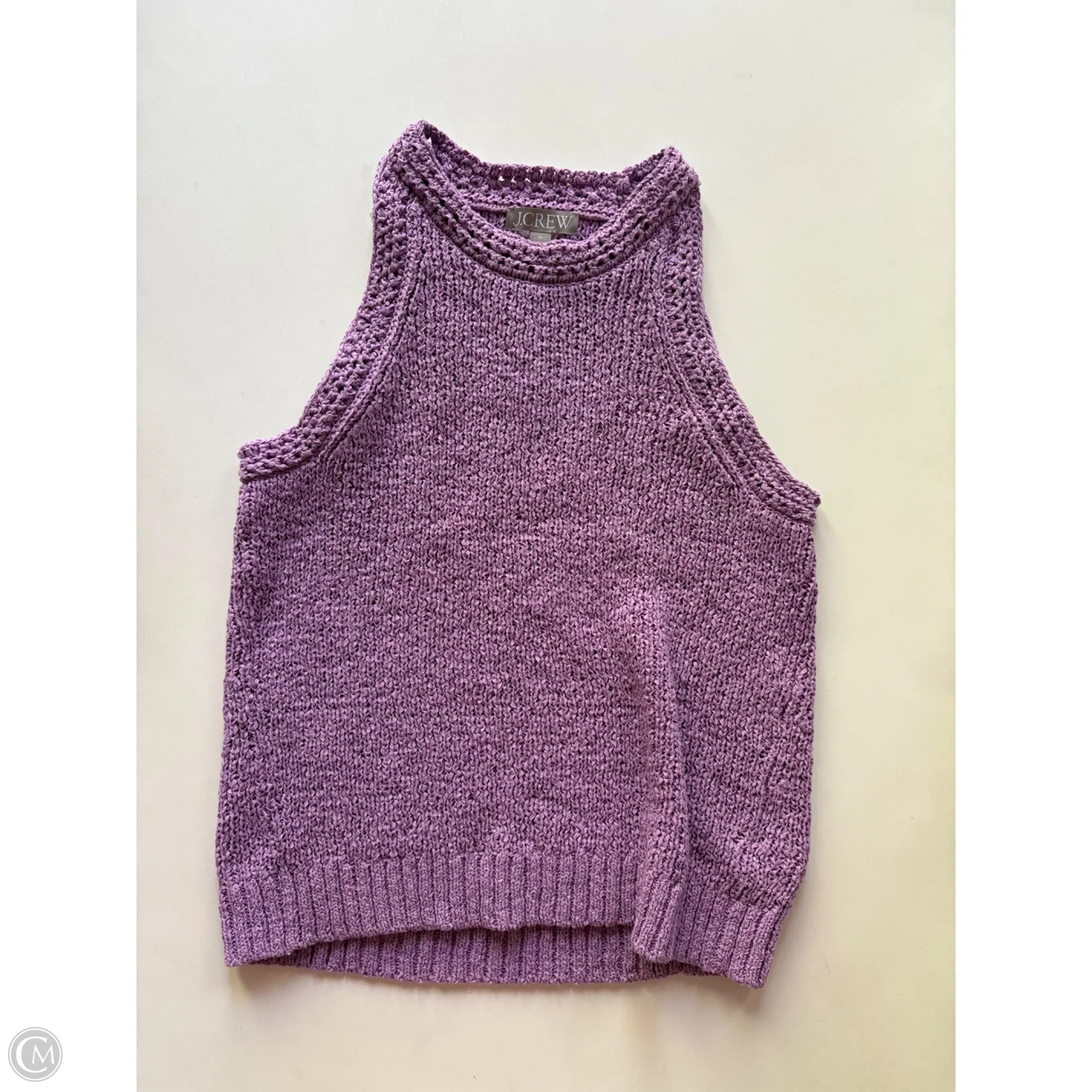 Sweater Short Sleeve By J. Crew In Purple, Size: M - Image 1