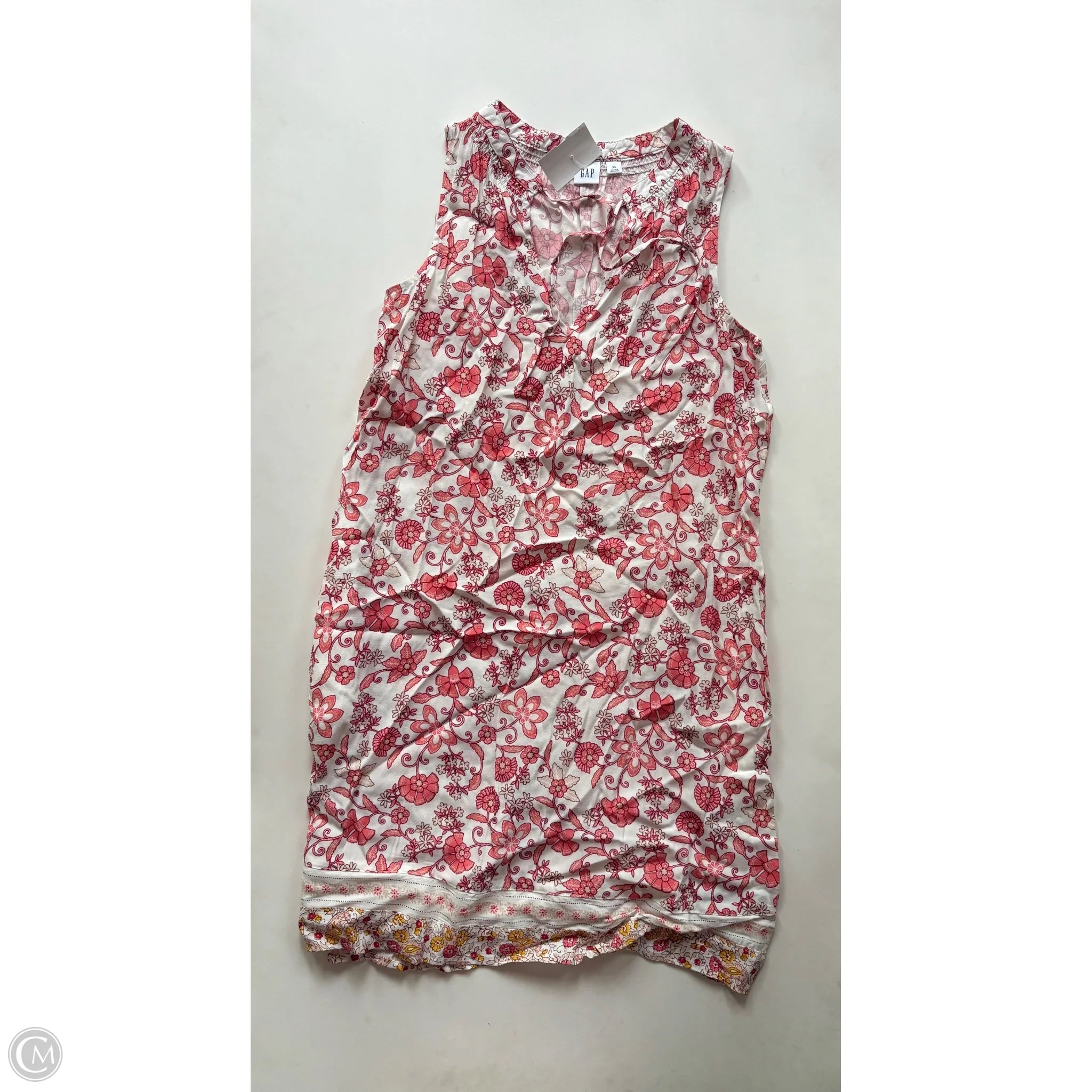 Dress Casual Midi By Gap In Floral Print, Size: Xs - Image 1