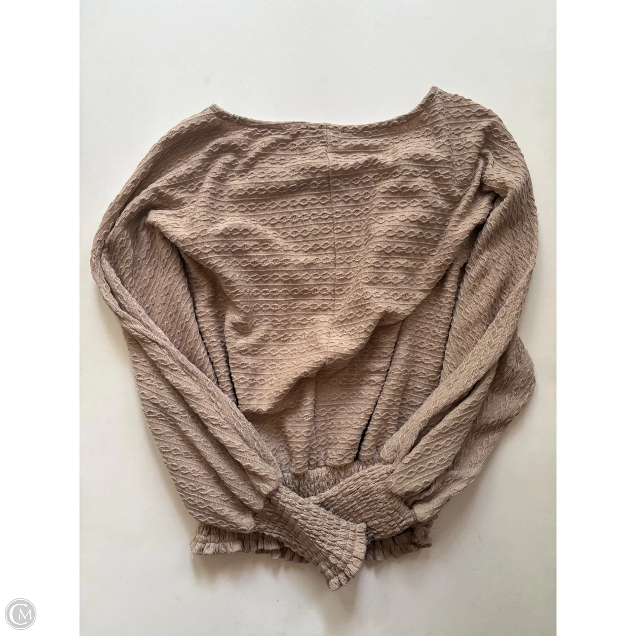Top Long Sleeve By Mittoshop In Brown, Size: S - Image 2