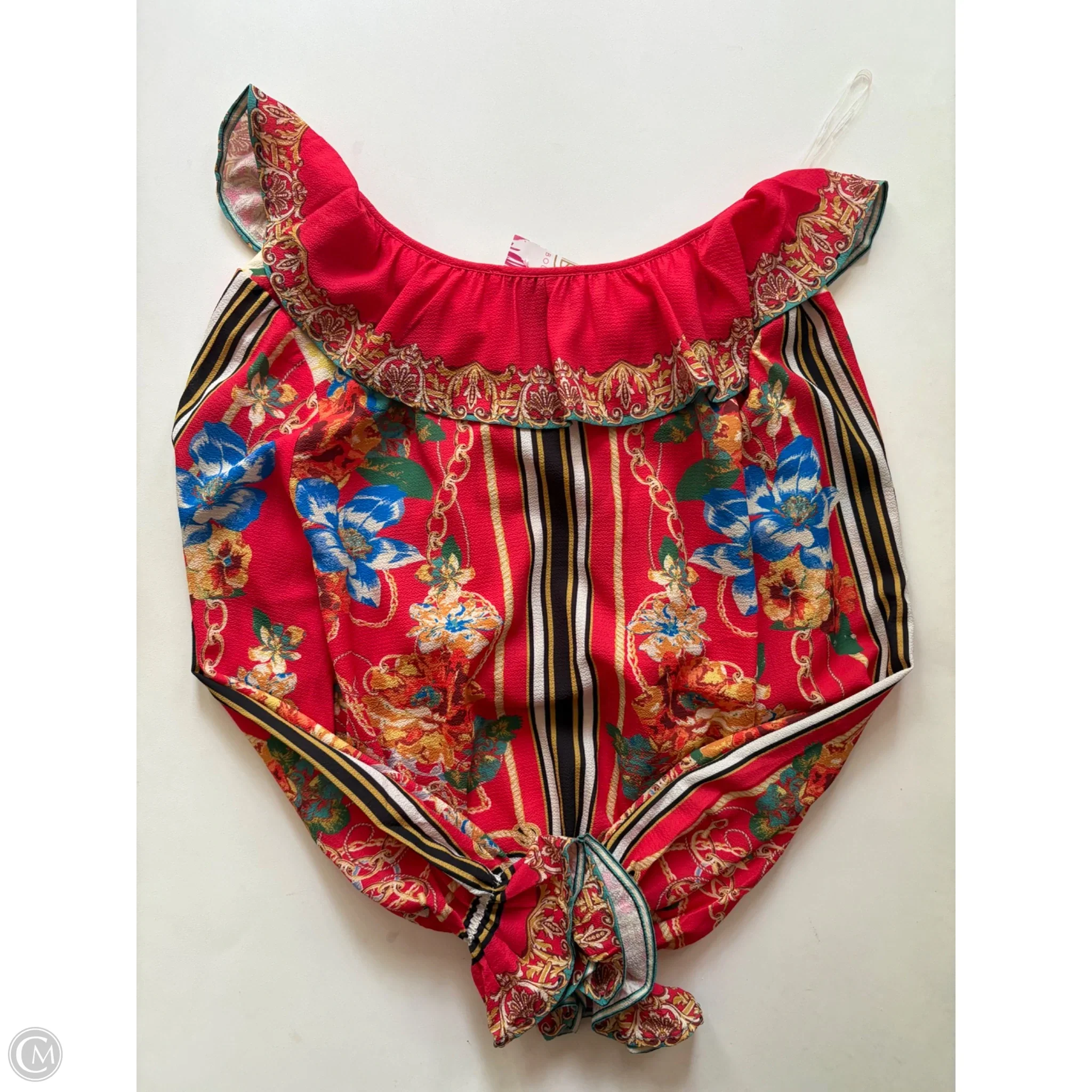 Blouse Long Sleeve By Flying Tomato In Red, Size: M - Image 2