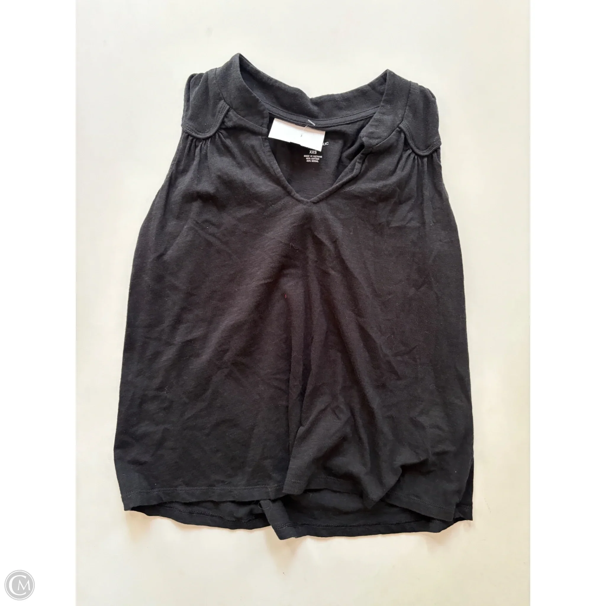 Top Sleeveless By Banana Republic In Black, Size: Xxs