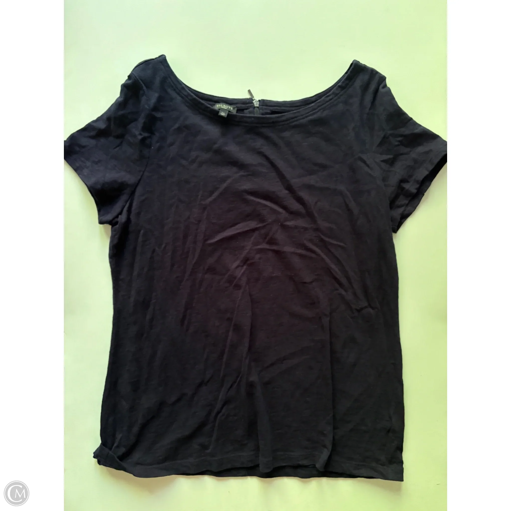 Top Short Sleeve By Talbots In Blue, Size: Lp - Image 1