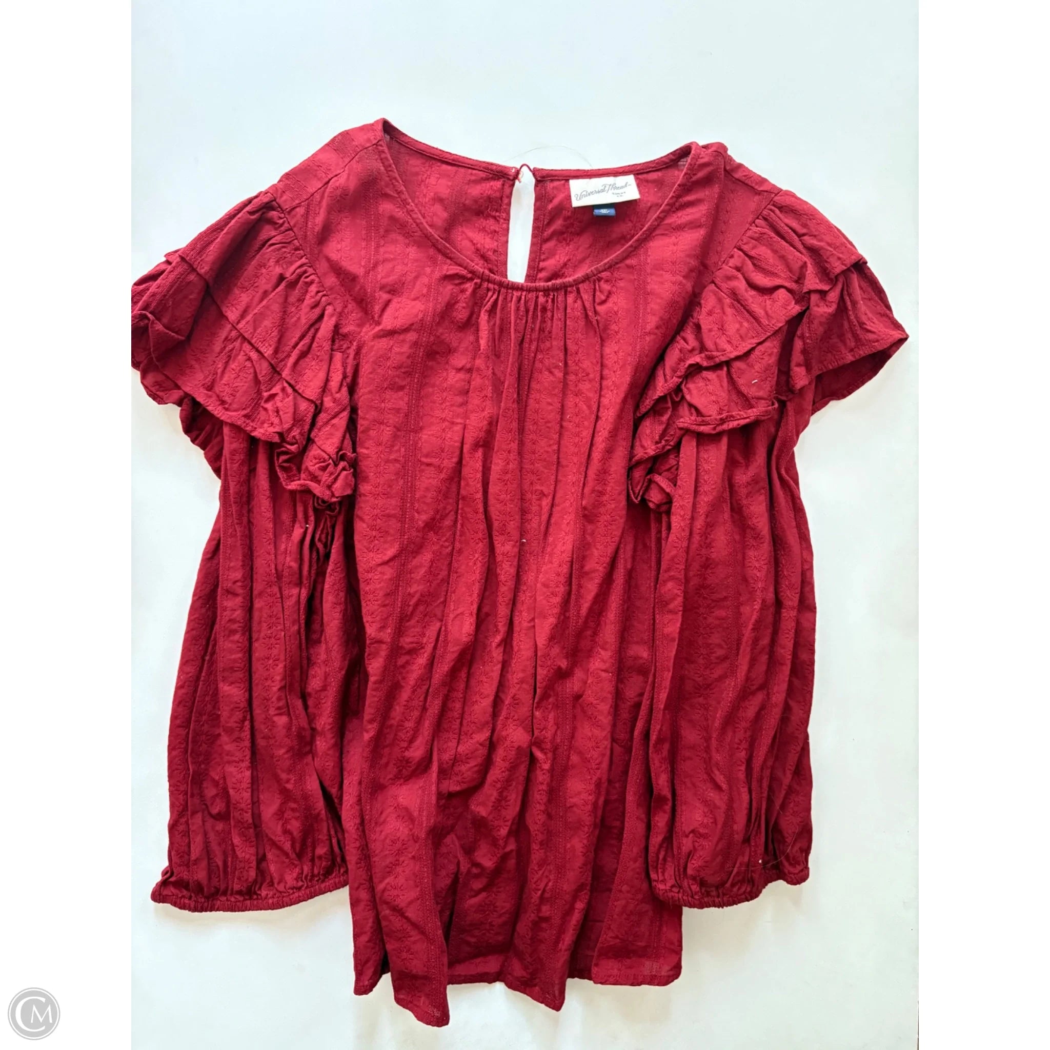 Top Long Sleeve By Universal Thread In Red, Size: 2x - Image 1
