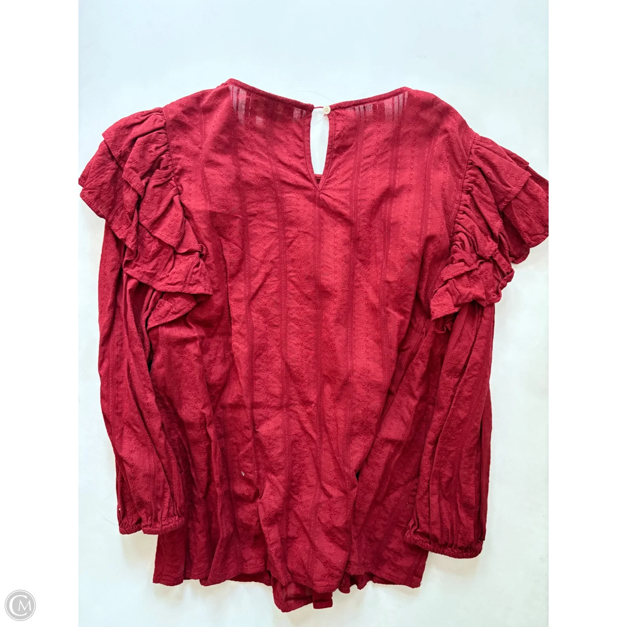 Top Long Sleeve By Universal Thread In Red, Size: 2x - Image 2