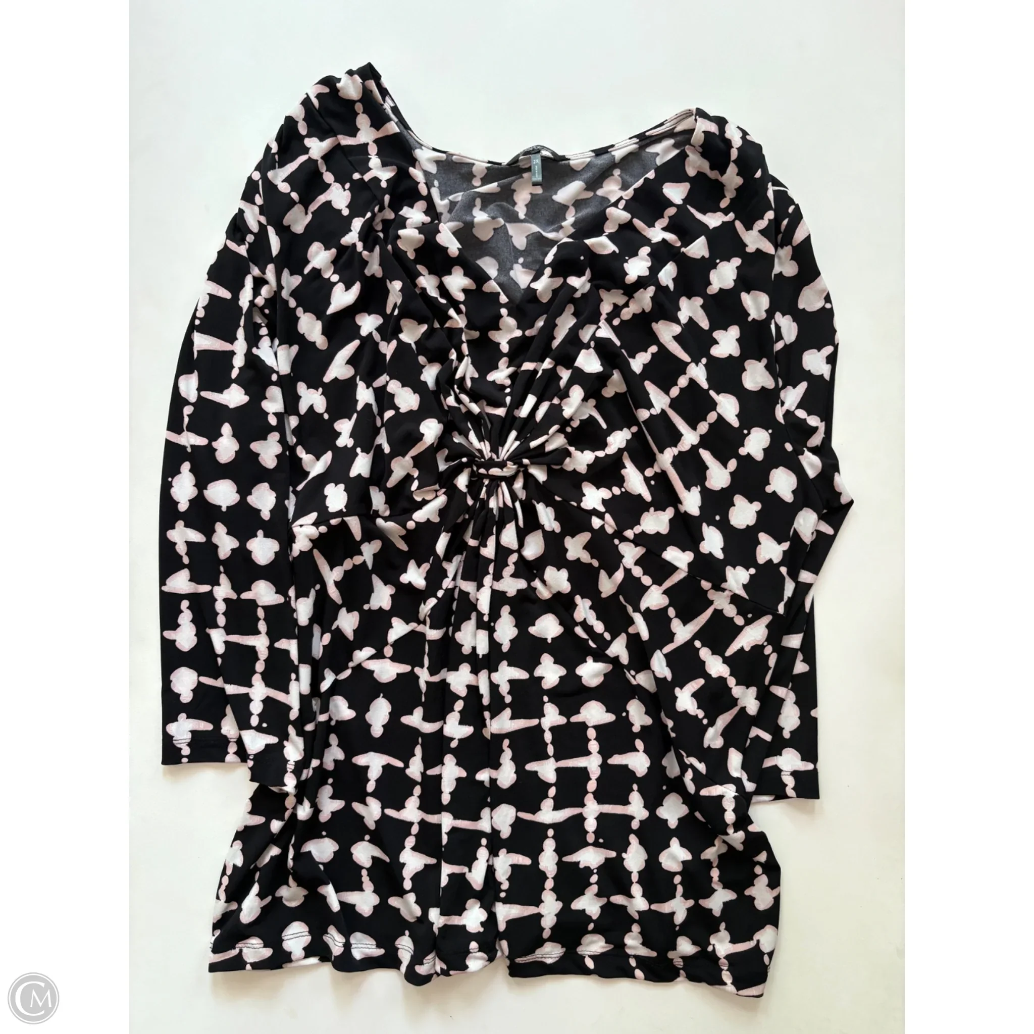 Top Long Sleeve By Daisy Fuentes In Black, Size: 2x - Image 1