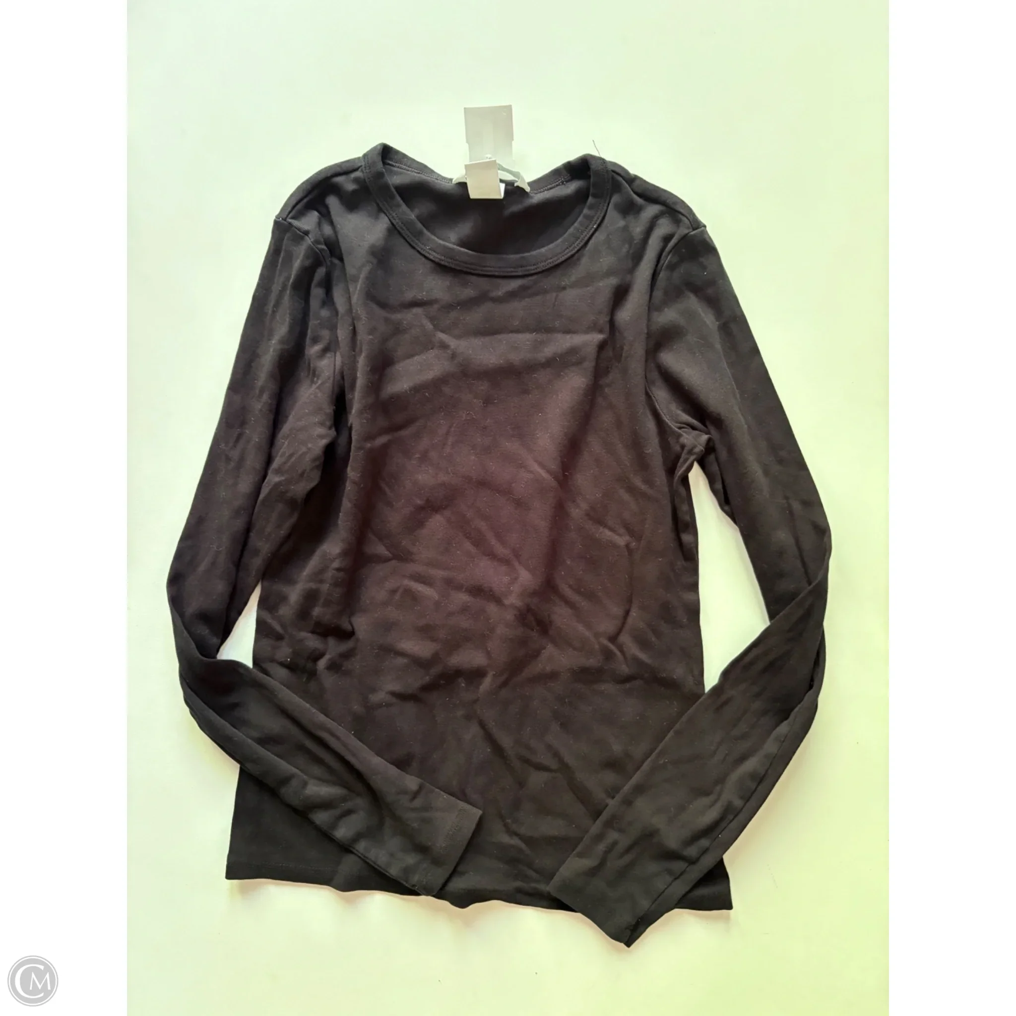 Top Long Sleeve By H&m In Black, Size: M - Image 1