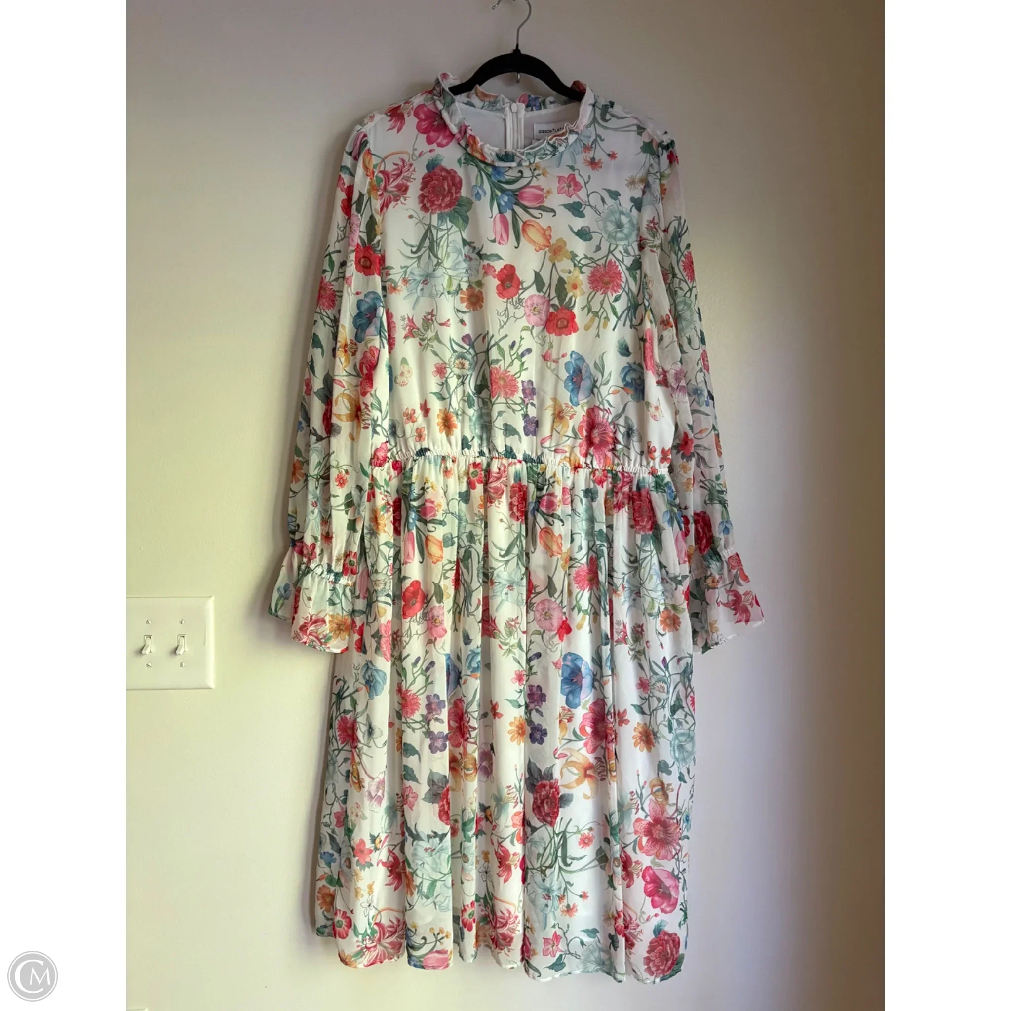 Dress Work By Gibson And Latimer In Floral Print, Size: Xl - Image 1