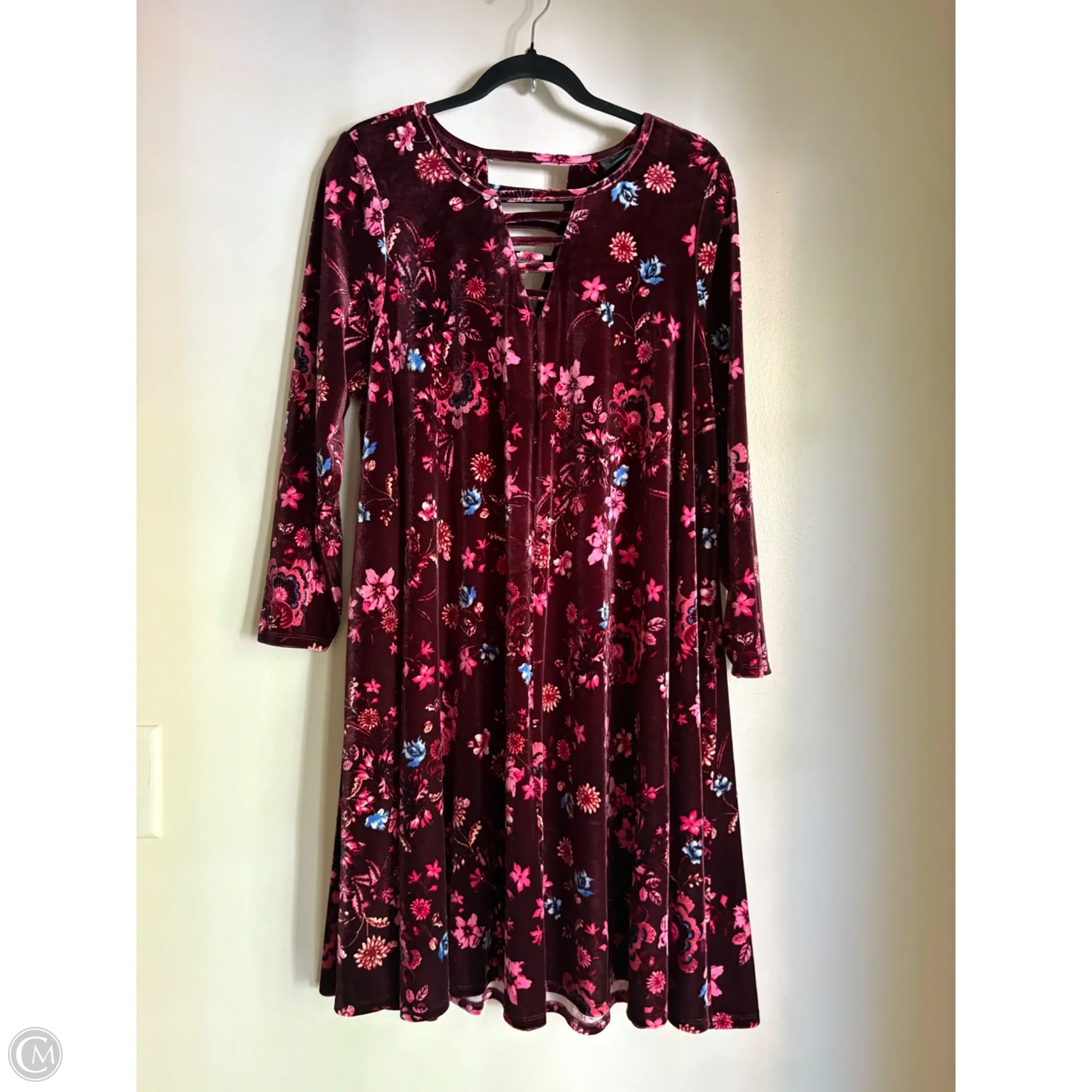 Dress Casual Midi By Torrid In Maroon, Size: 2x - Image 1