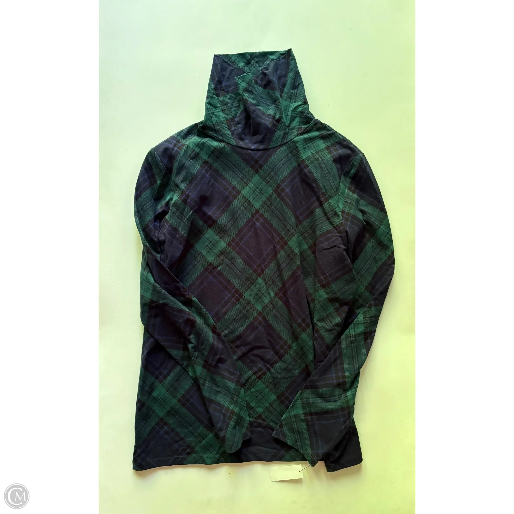 Top Long Sleeve By Talbots In Plaid Pattern, Size: L - Image 1