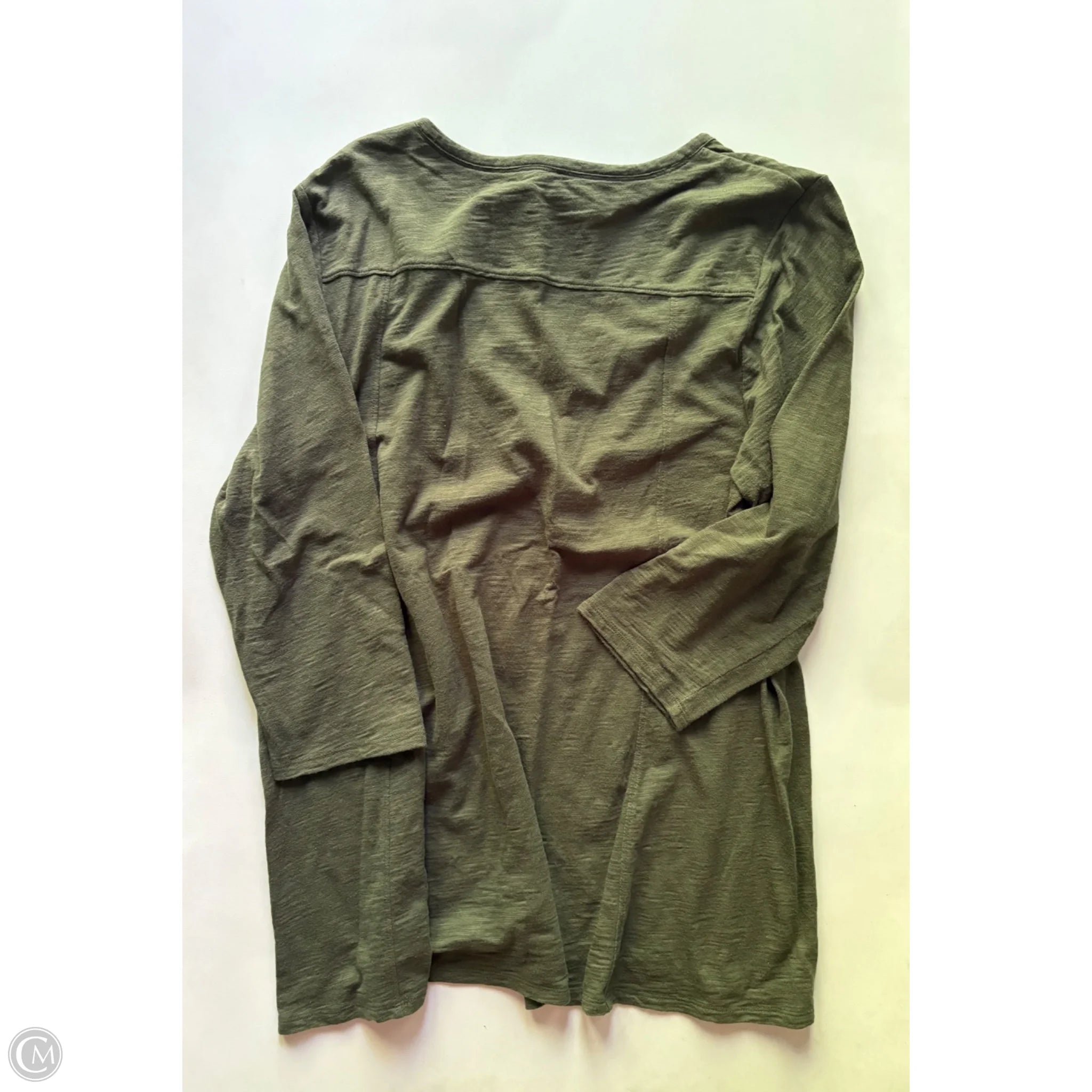 Top Long Sleeve By Chicos In Green, Size: L - Image 2