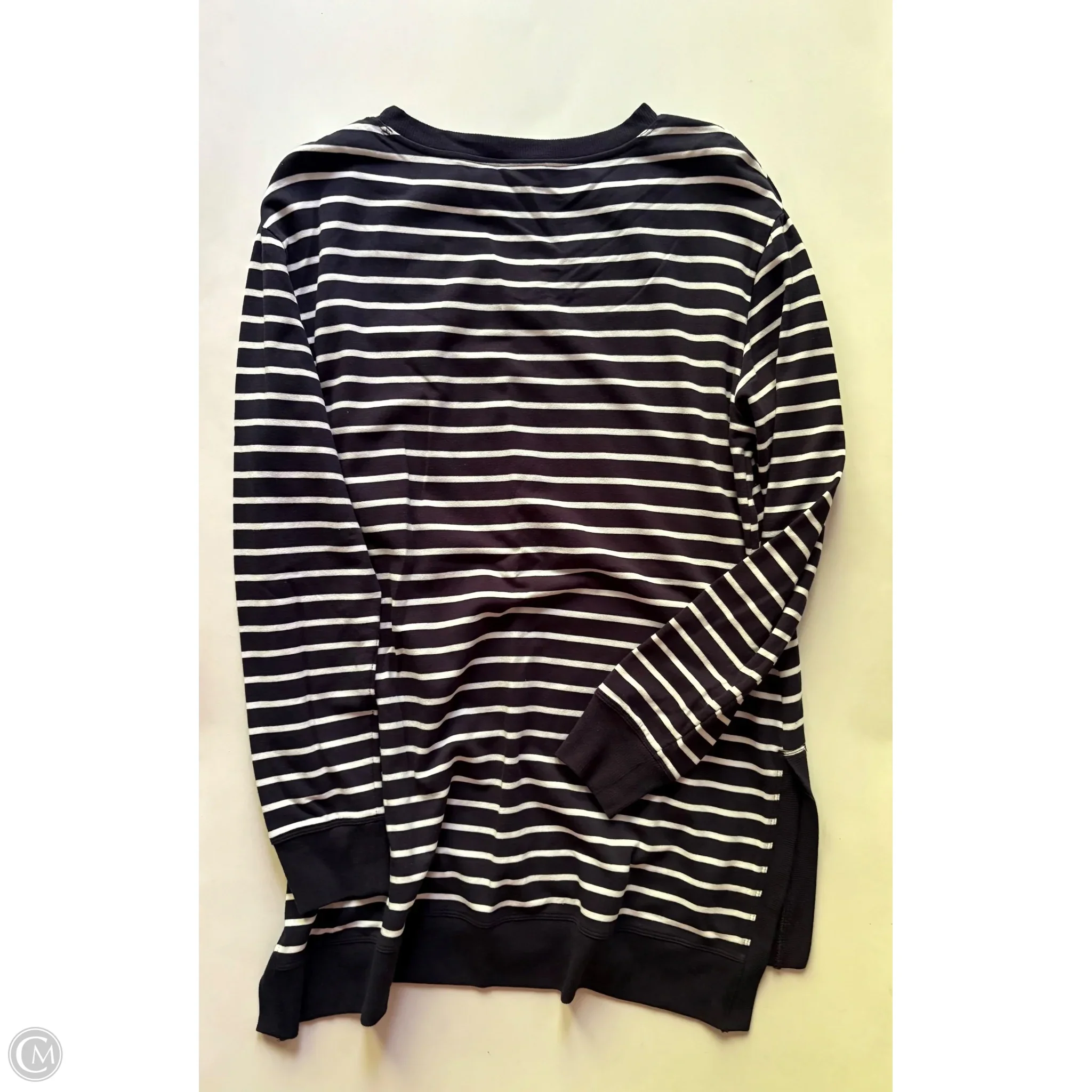 Top Long Sleeve By Chicos In Striped Pattern, Size: M - Image 2