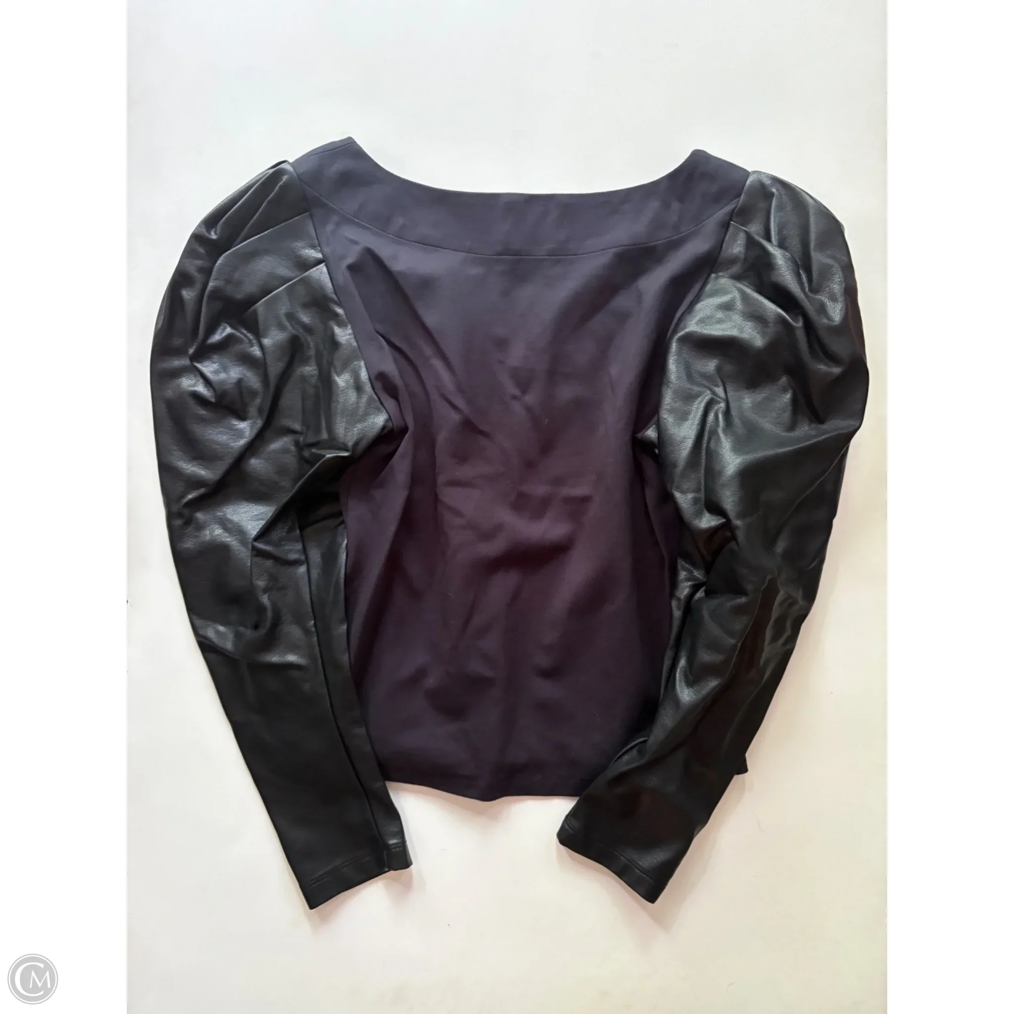 Top Long Sleeve By Anthropologie In Navy, Size: S - Image 2