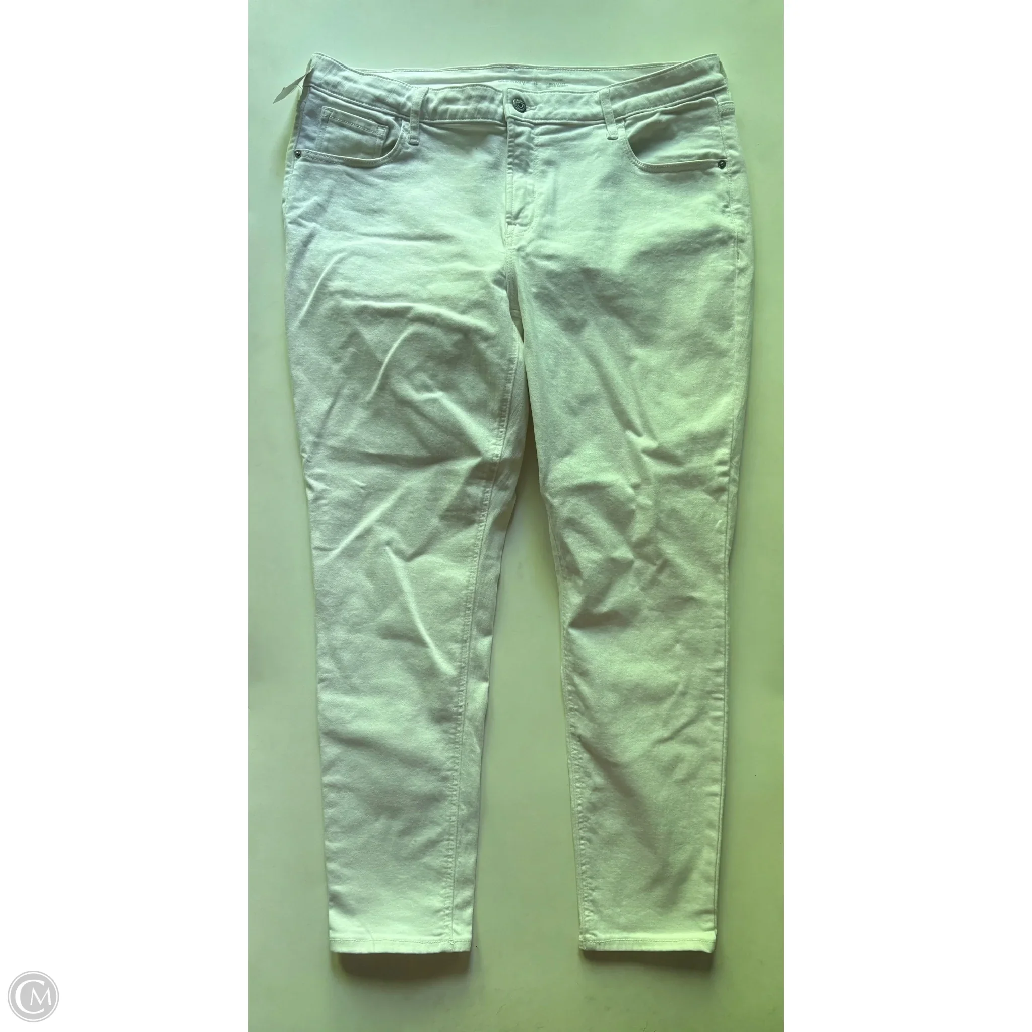 Jeans Straight By Old Navy In White, Size: 16 - Image 1