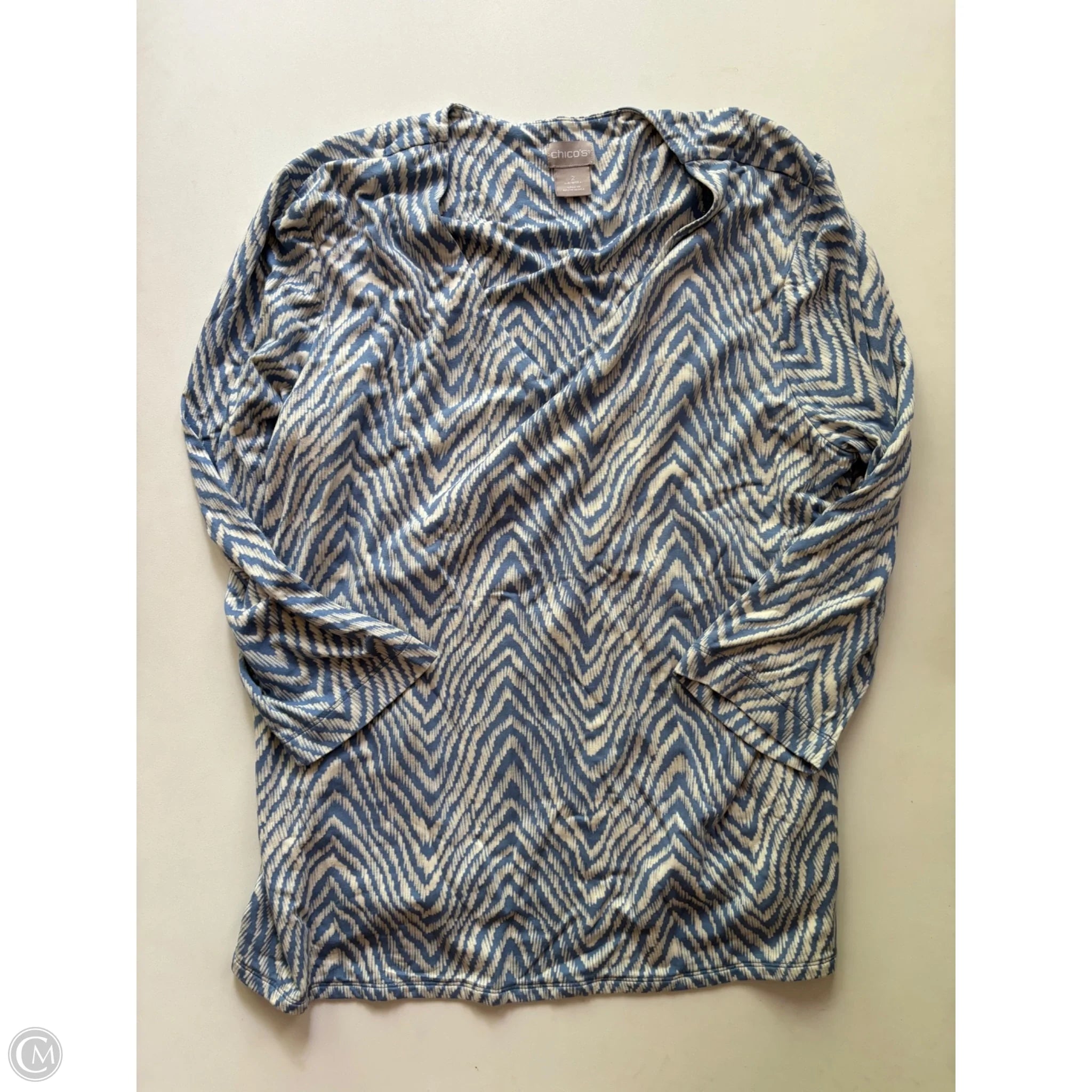 Top Long Sleeve By Chicos In Blue, Size: L - Image 1
