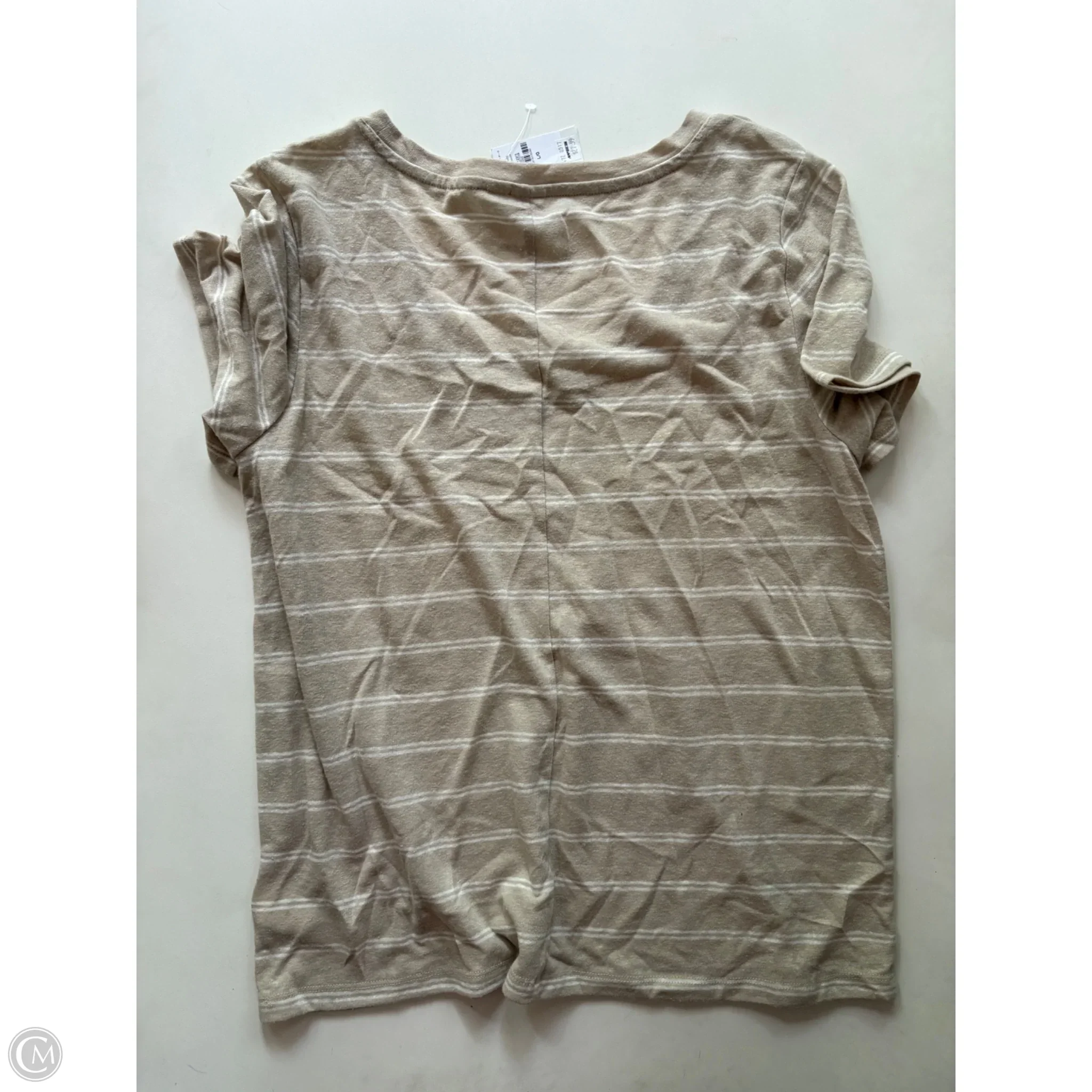 Top Short Sleeve By Gap In Striped Pattern, Size: L - Image 2