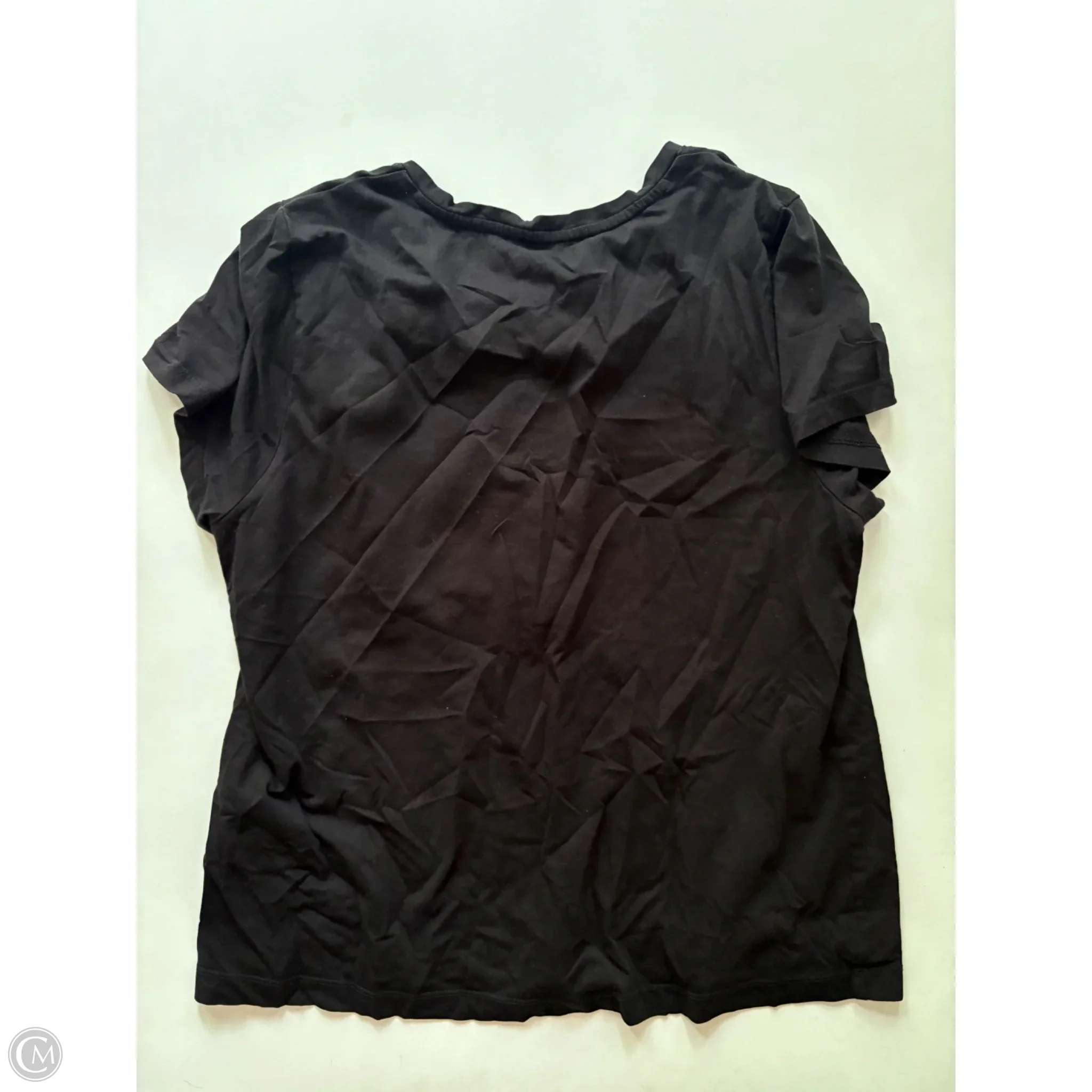 Top Short Sleeve By Dkny In Black, Size: Xl - Image 2