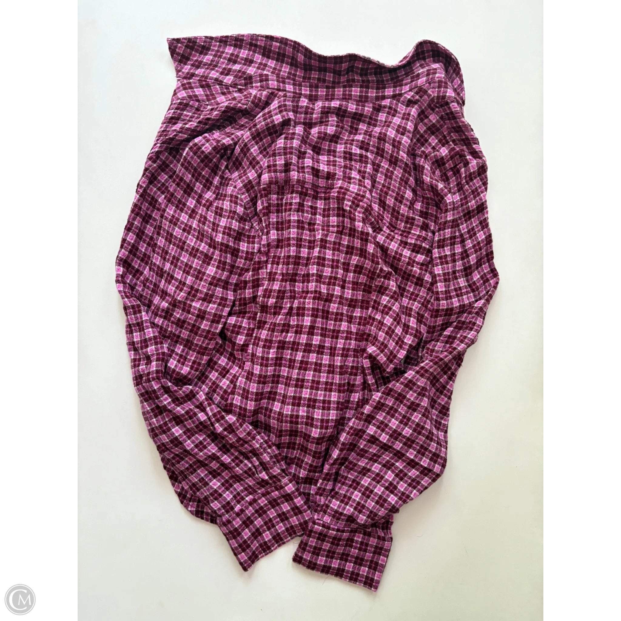 Top Long Sleeve By Pilcro In Plaid Pattern, Size: M - Image 2