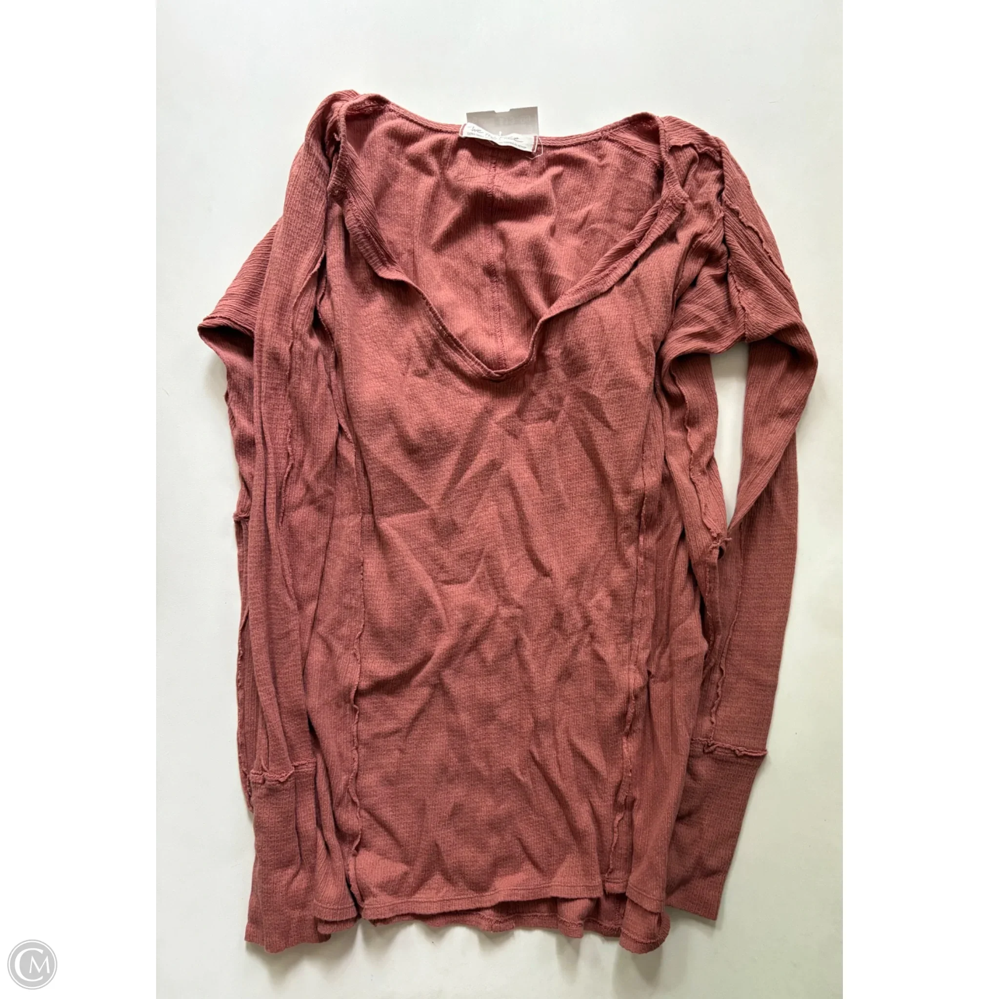 Top Long Sleeve By We The Free In Orange, Size: Xs - Image 1