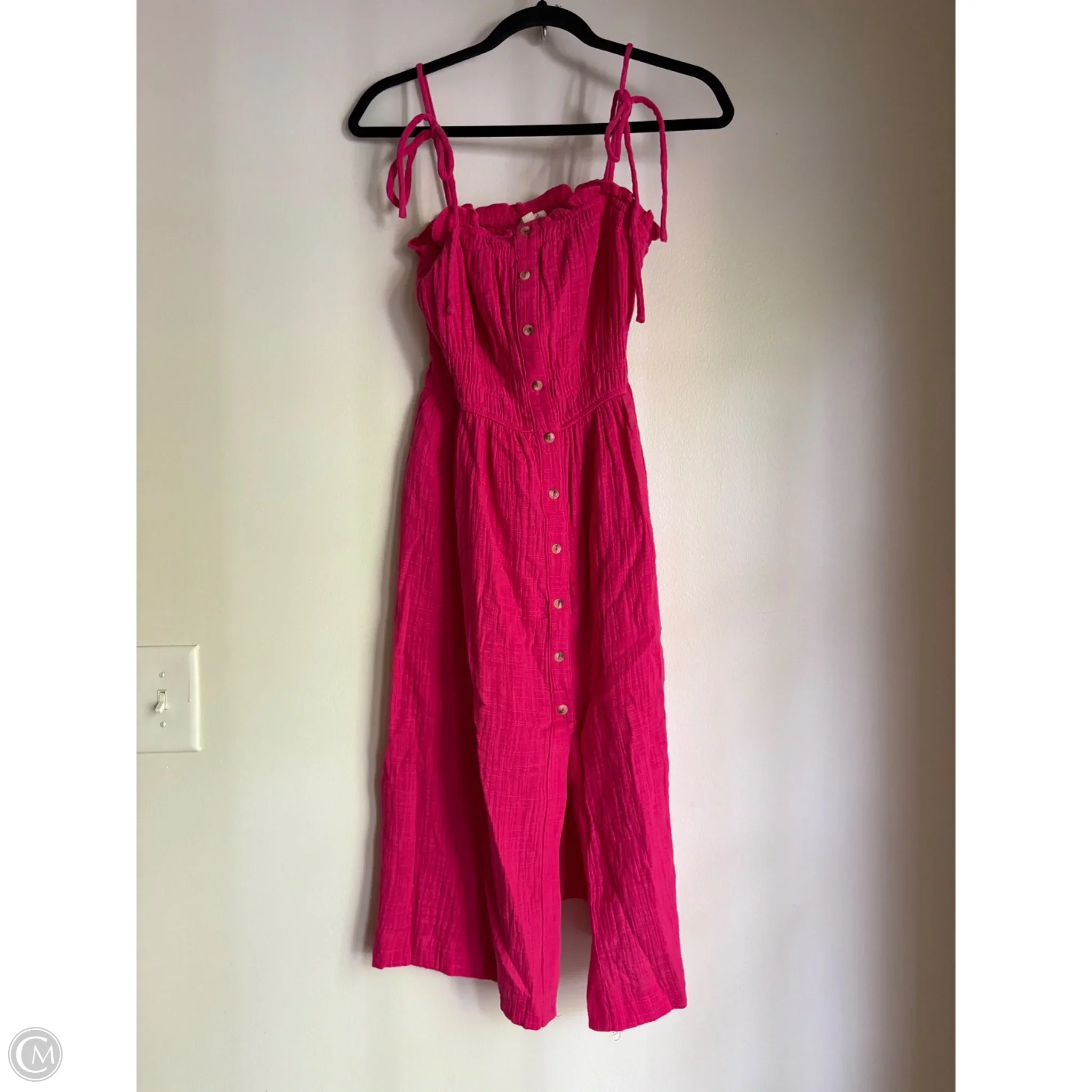 Dress Casual Midi By Hem & Thread In Pink, Size: S - Image 1