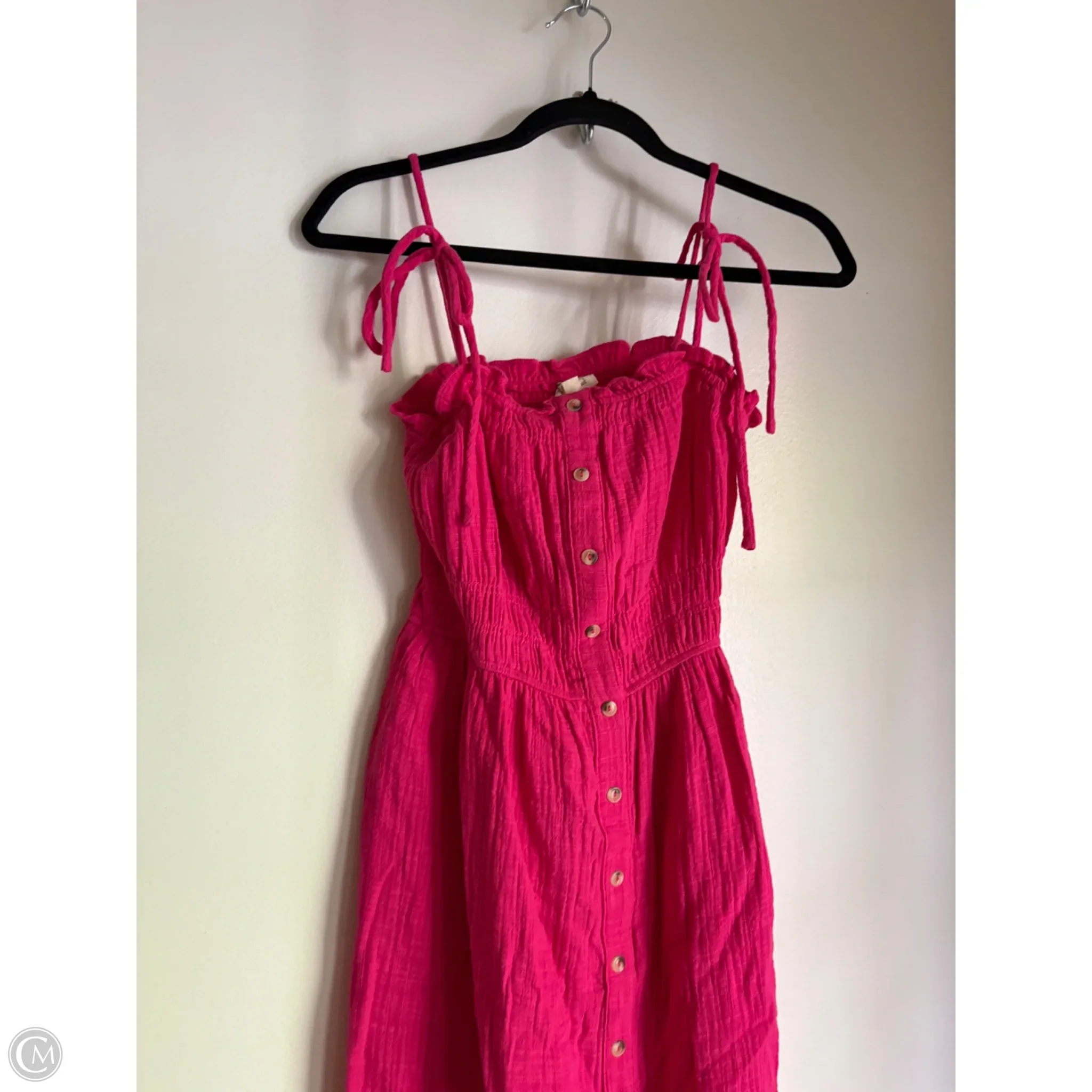 Dress Casual Midi By Hem & Thread In Pink, Size: S - Image 3
