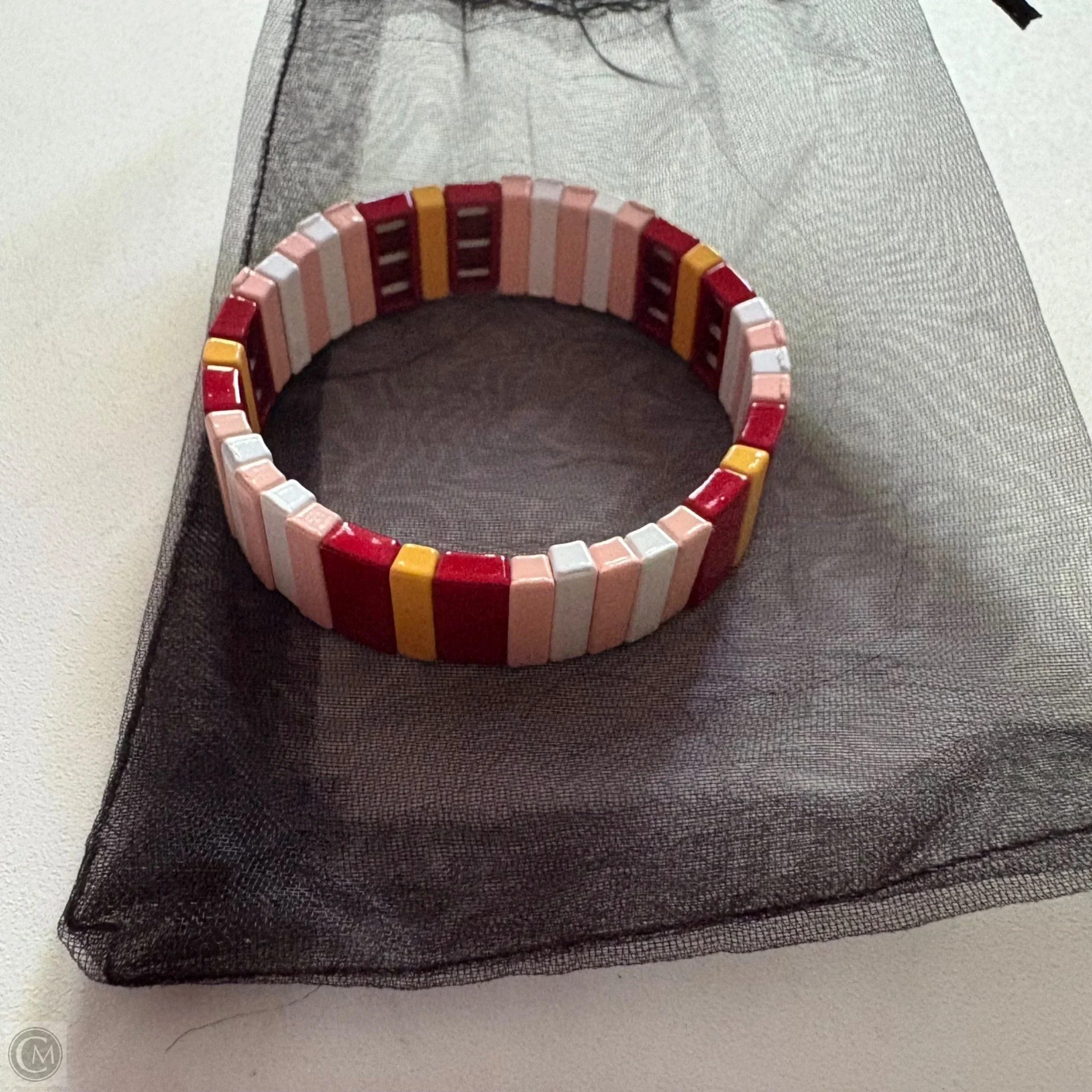 Bracelet Other By Enamel Tile Stretch Bangle Bracelet - Image 2