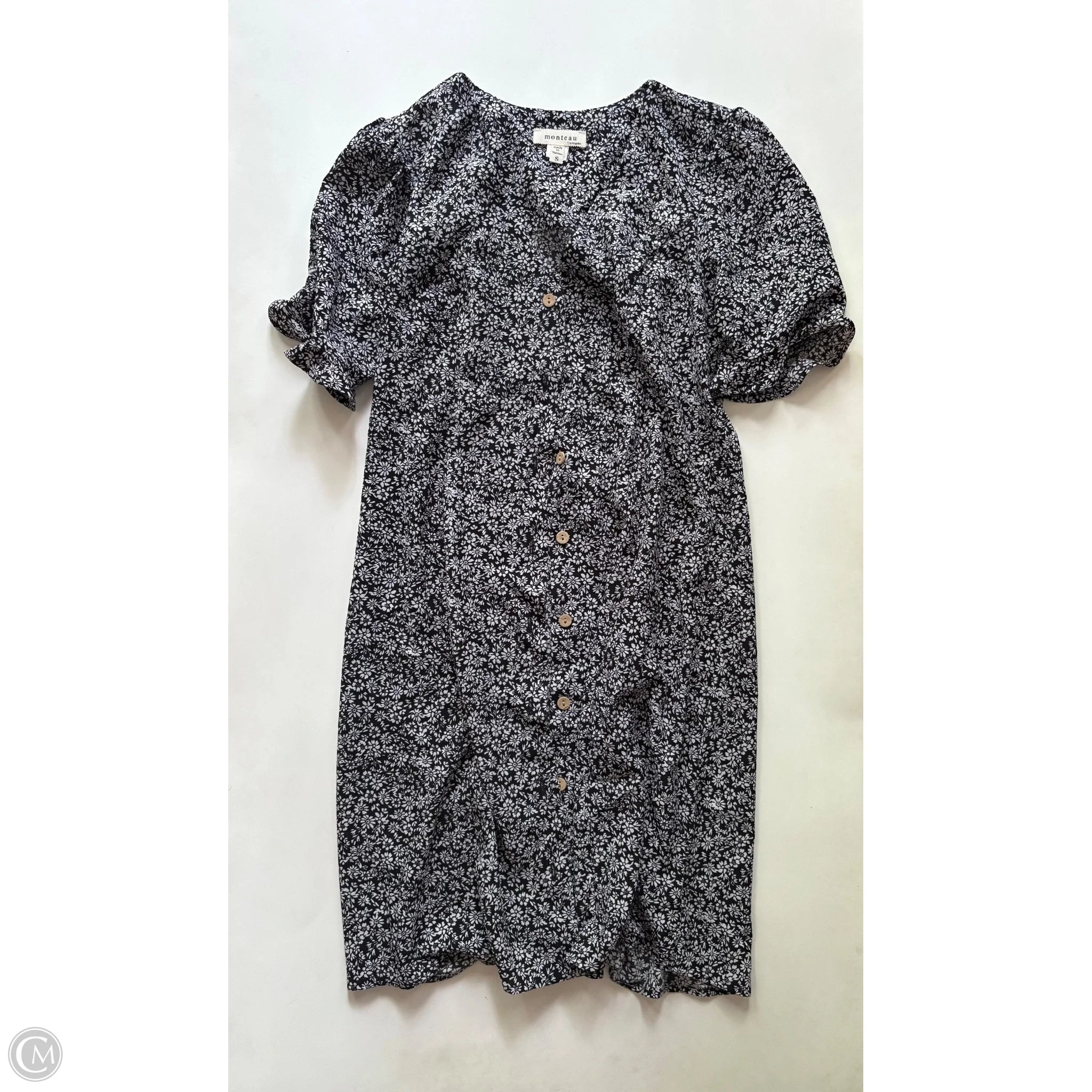 Dress Casual Midi By Monteau In Navy, Size: S - Image 1